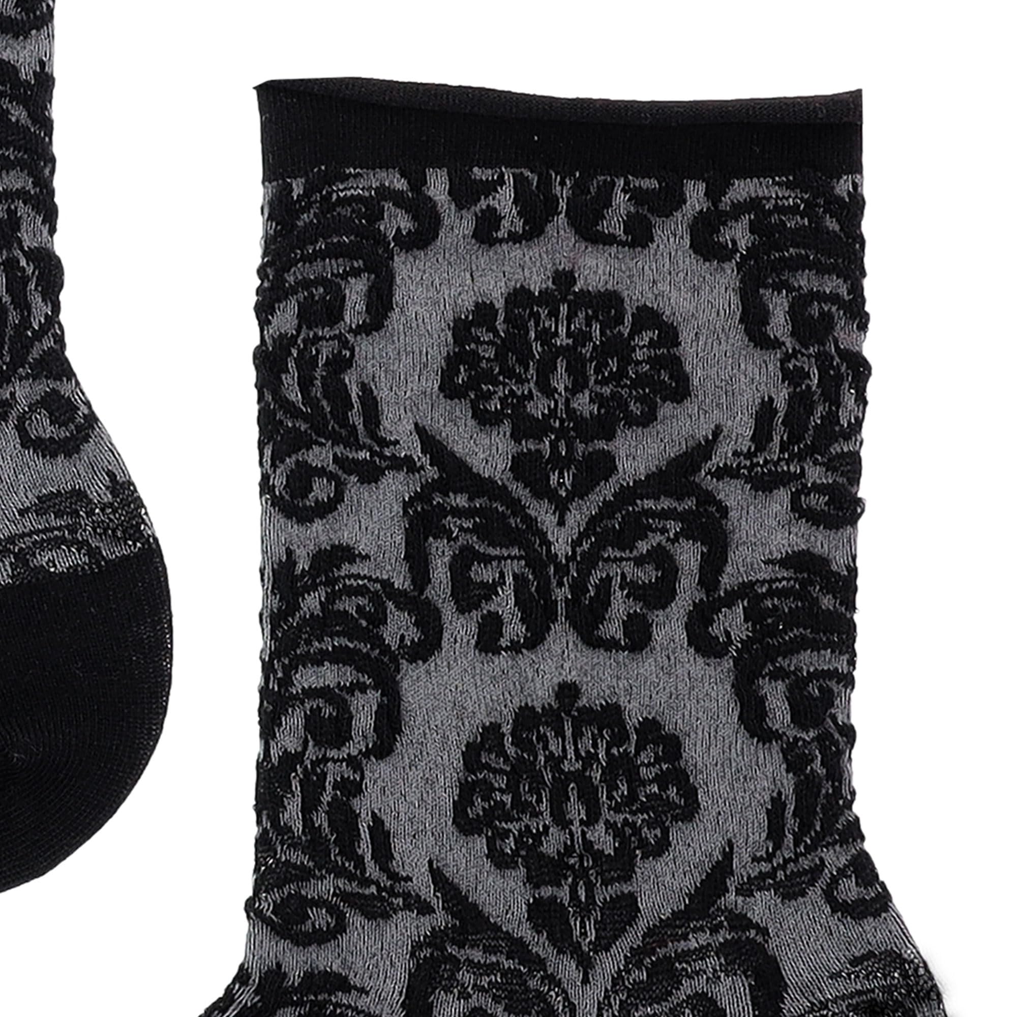 kunert-raffinesse-floral-citynight-socken-schwarz-39-42-ornamental image 4