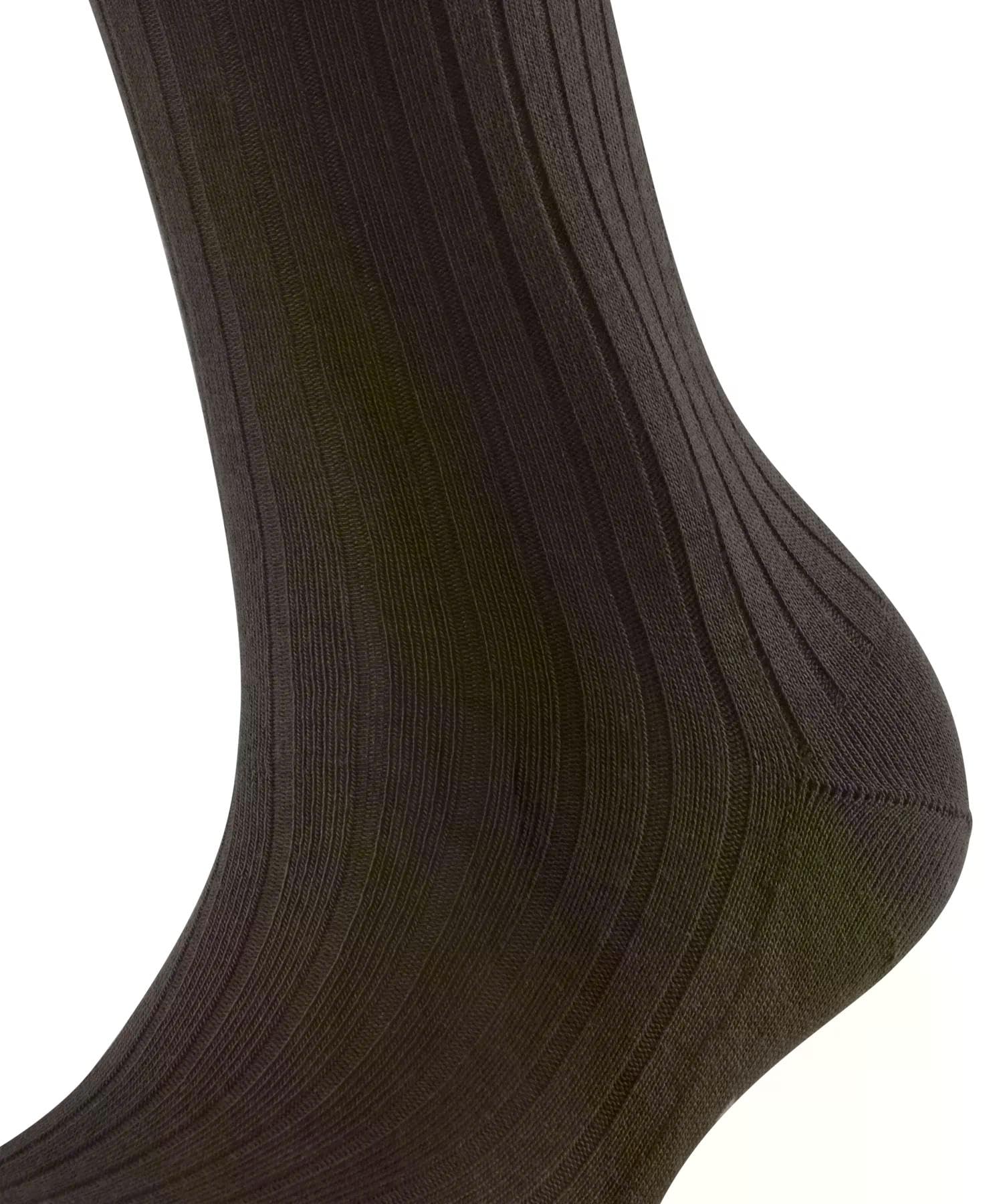 falke-cotton-rib-socken-dark-brown-5233-gr-39-42-baumwolle image 4