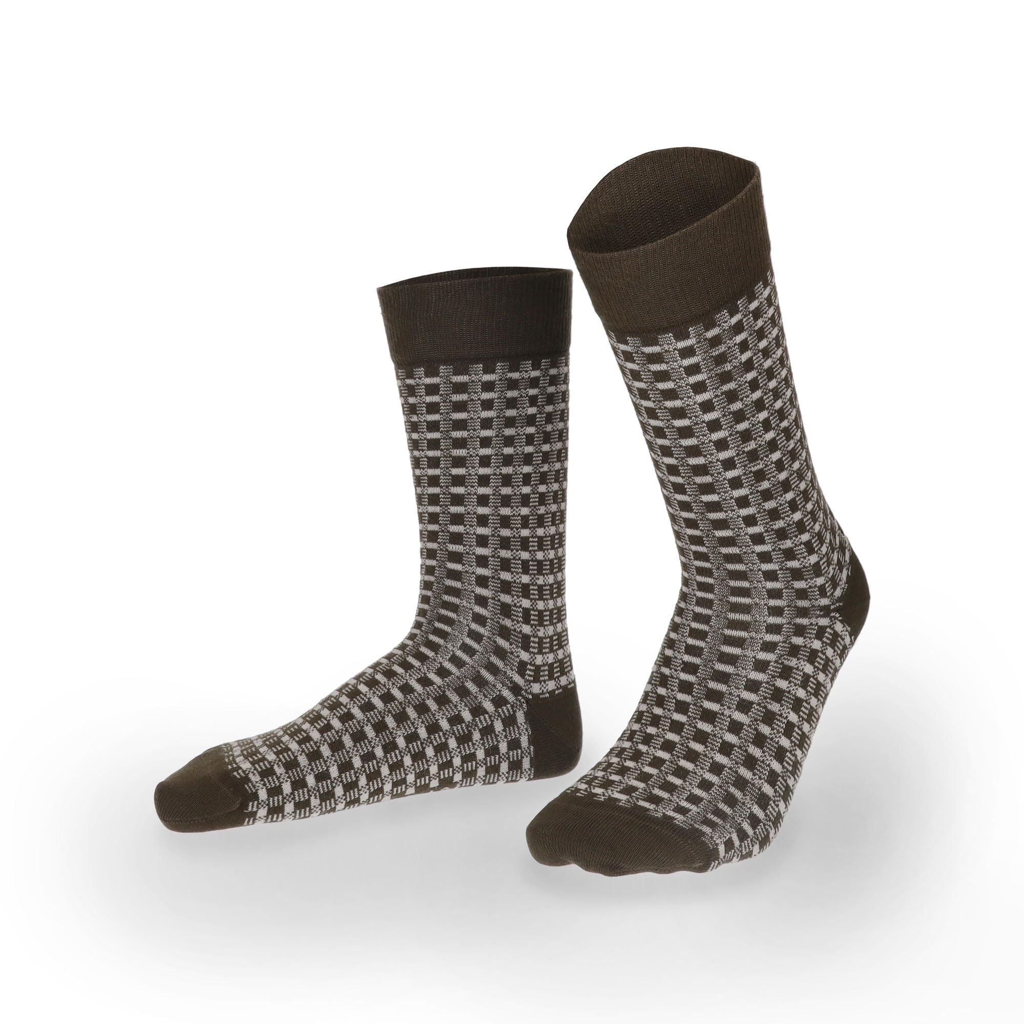 hudson-only-link-herrensocken-denim-blue-kariert image 5