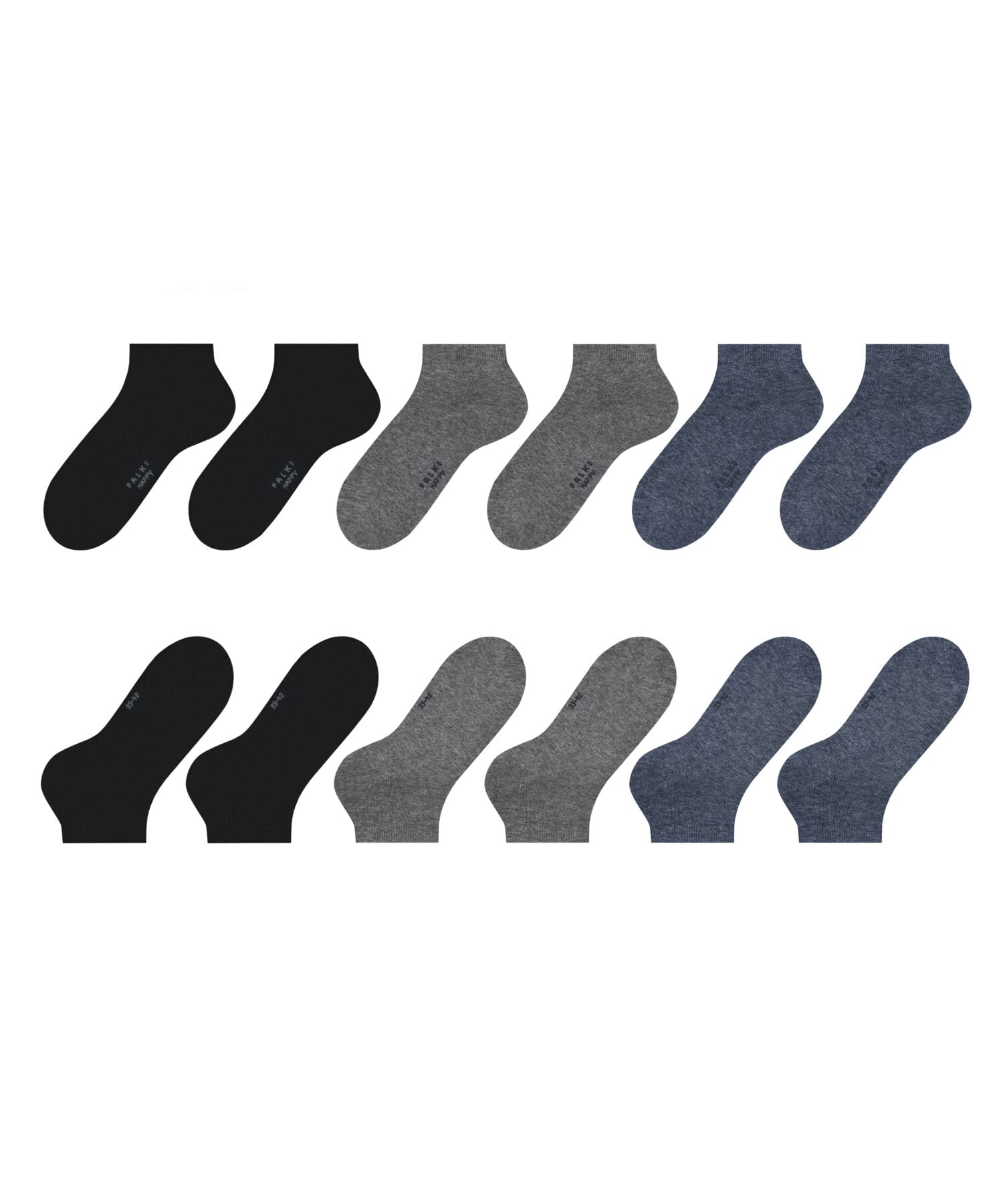 falke-happy-herren-sneakersocken-6-paar-wei-mix image 5