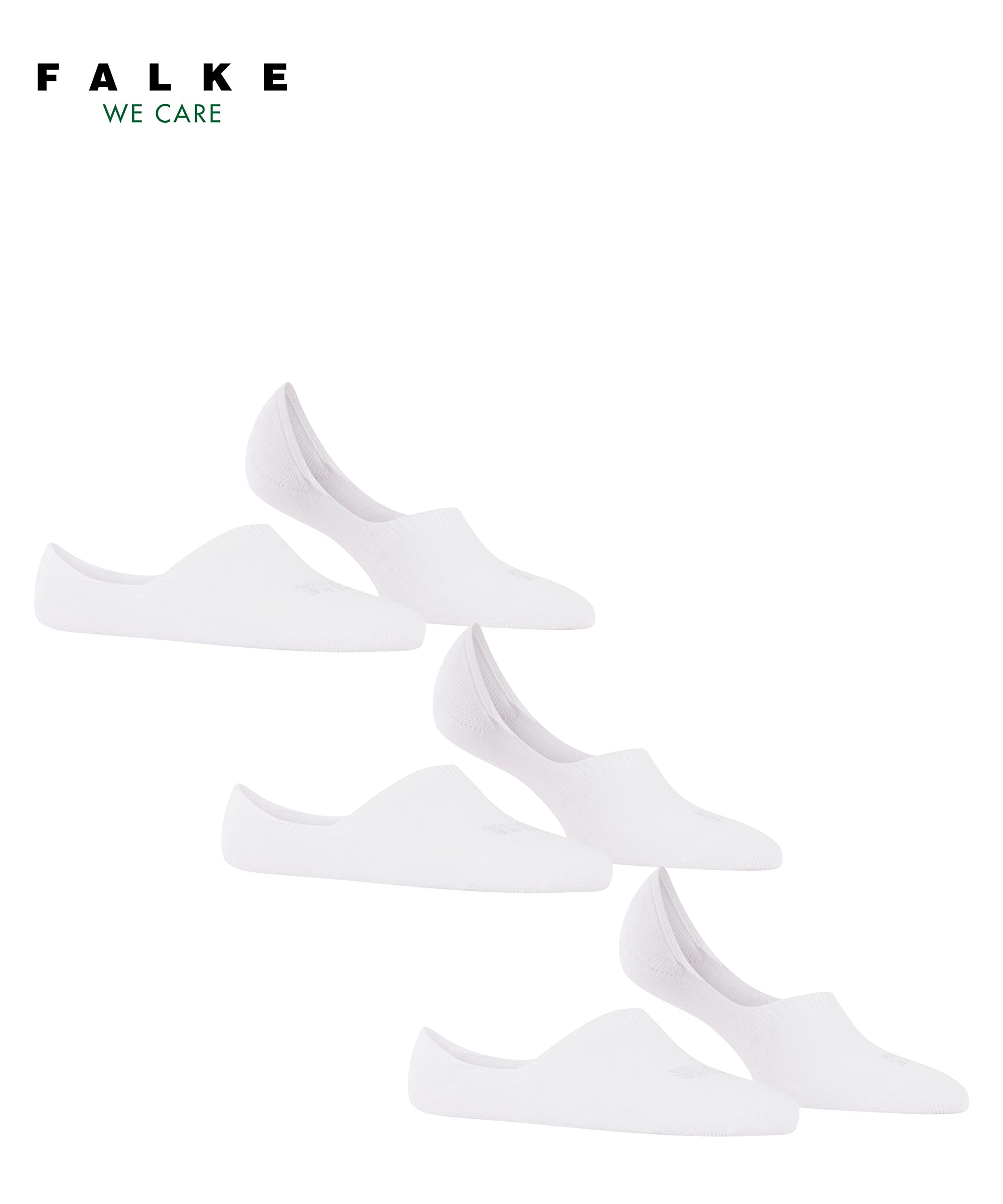 falke-step-invisible-f-linge-baumwolle-wei-37-38-3-paar image 3