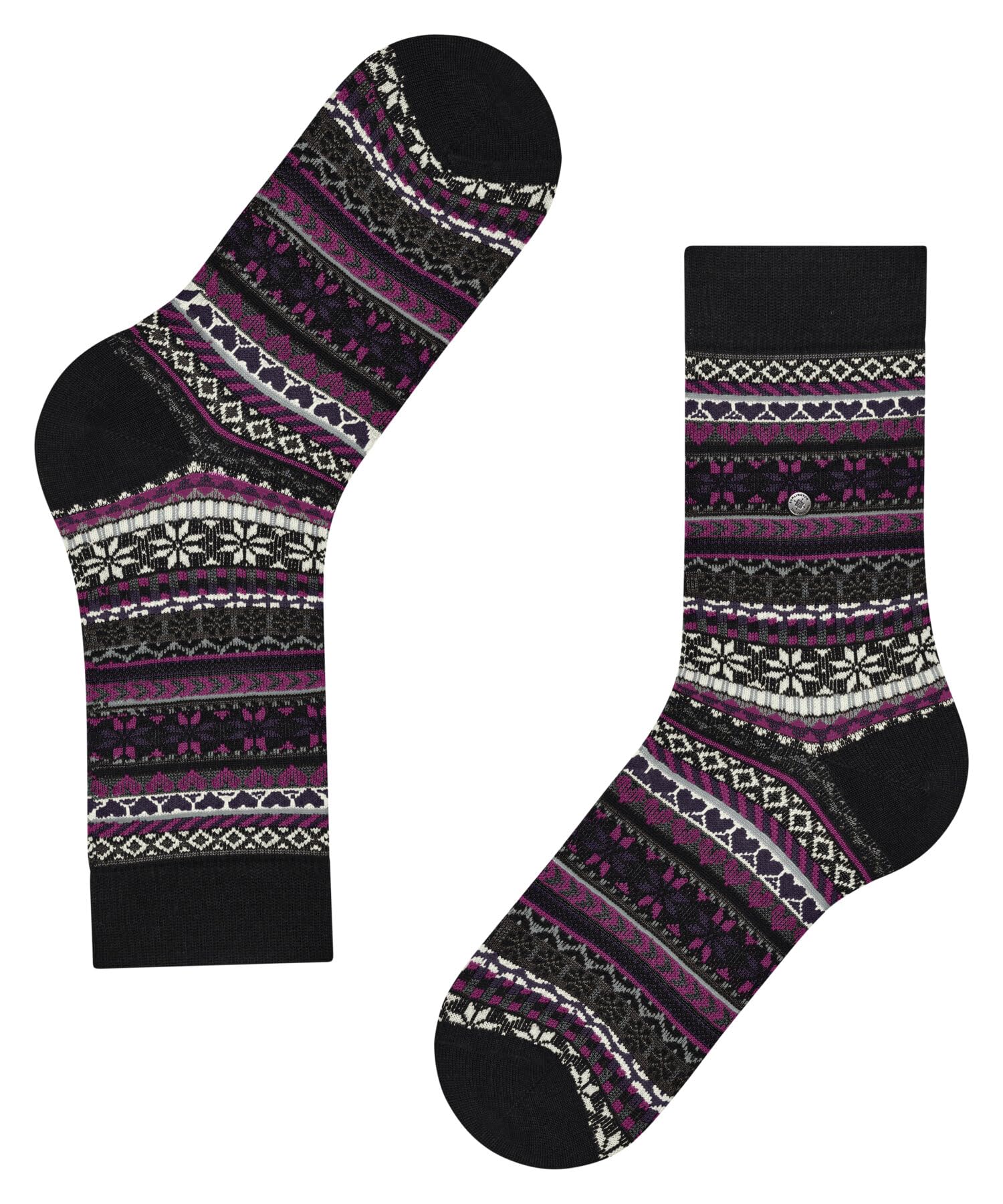 burlington-fair-isle-delight-damen-socken-schwarz-wollstr-mpfe image 5