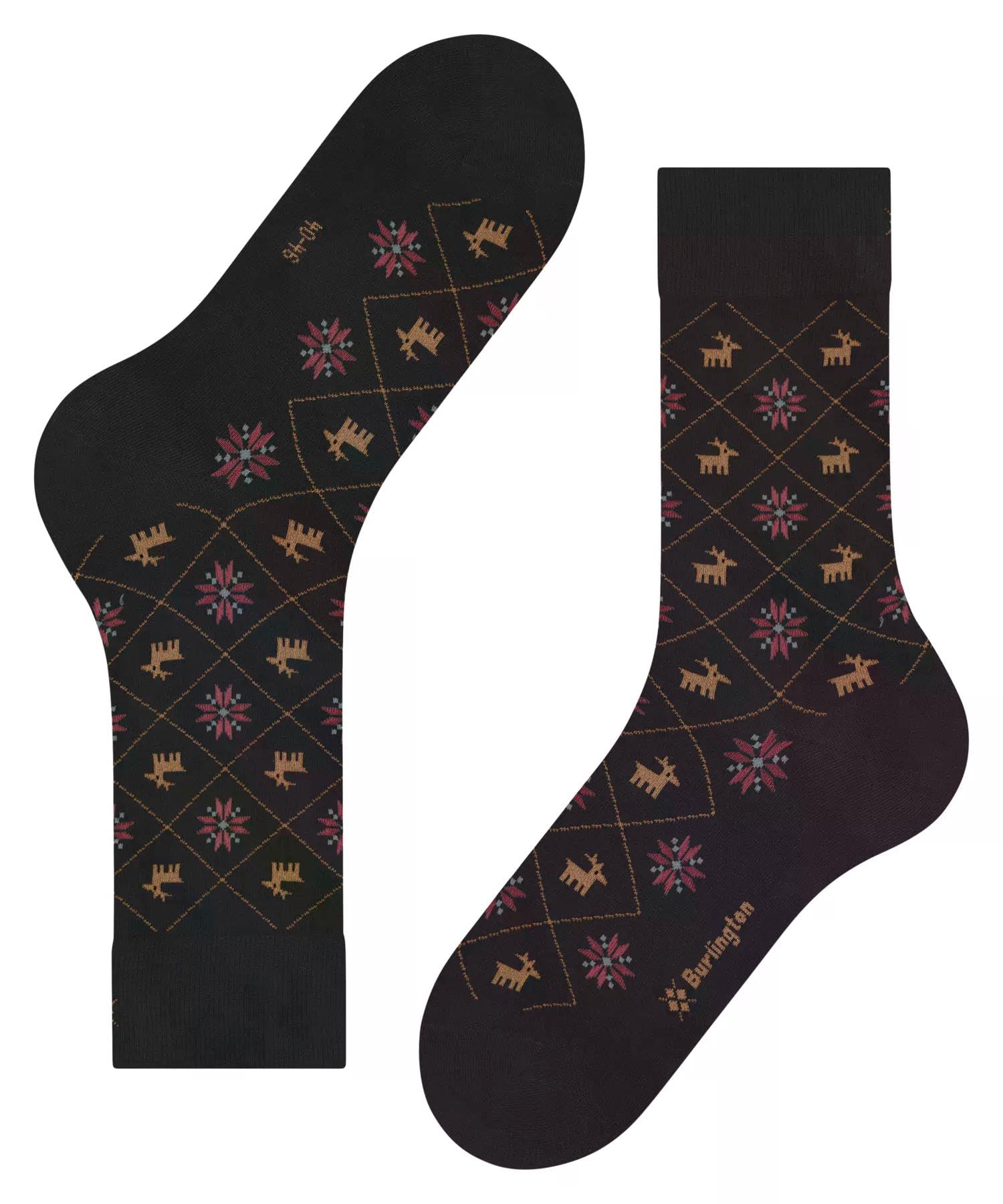 burlington-reindeer-herrensocken-baumwolle-schwarz-rentier image 5