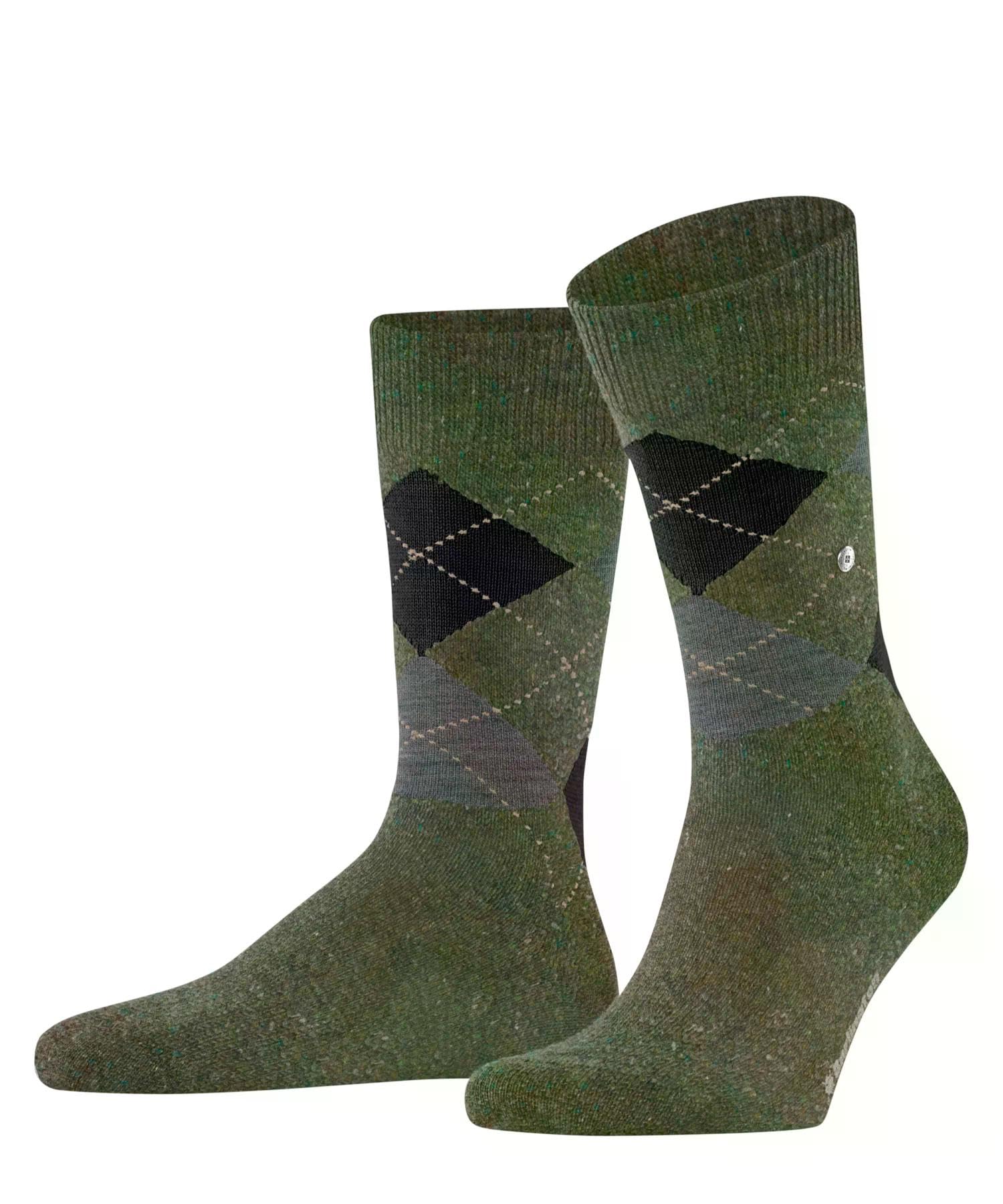 burlington-dundee-socken-herren-gr-n-jasper-wolle-tweed image 1