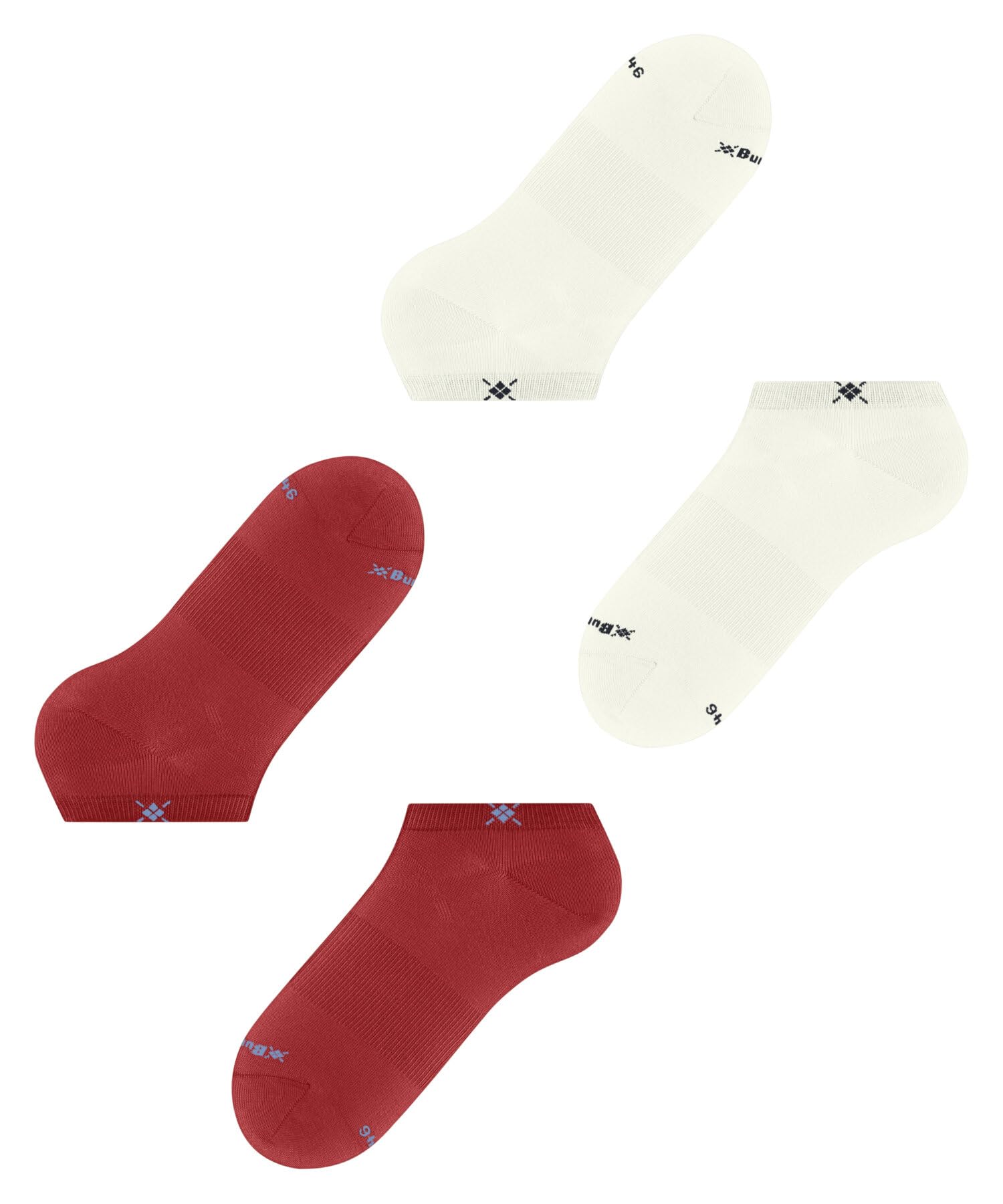 burlington-everyday-sneaker-socken-rot-tulip-2-pack image 5
