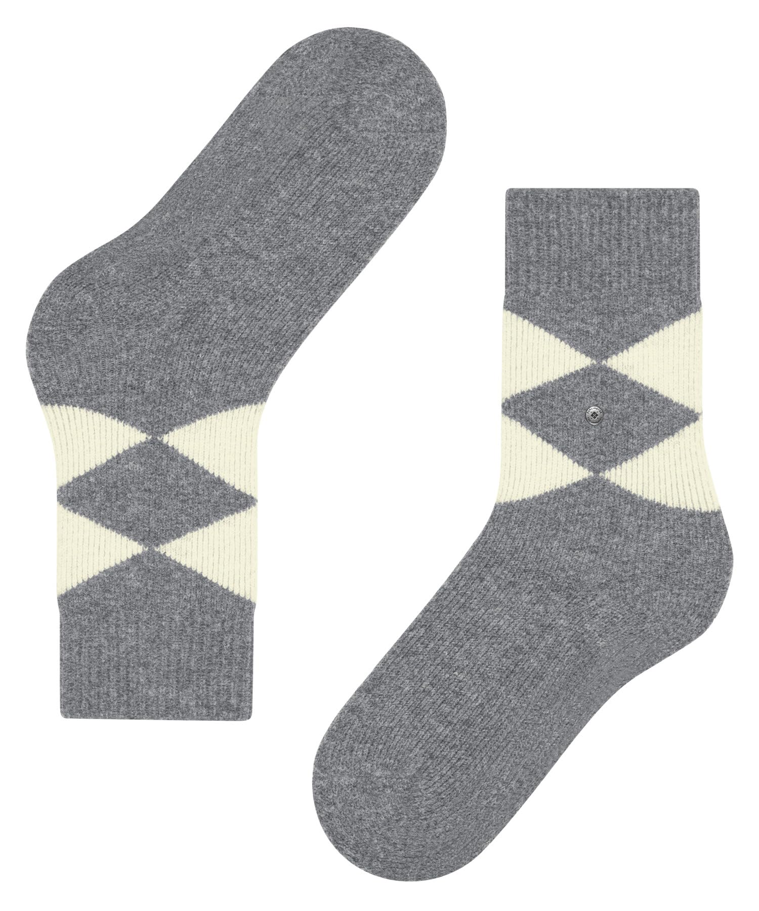 burlington-cosy-argyle-haussocken-wolle-grau-grey-melange image 5