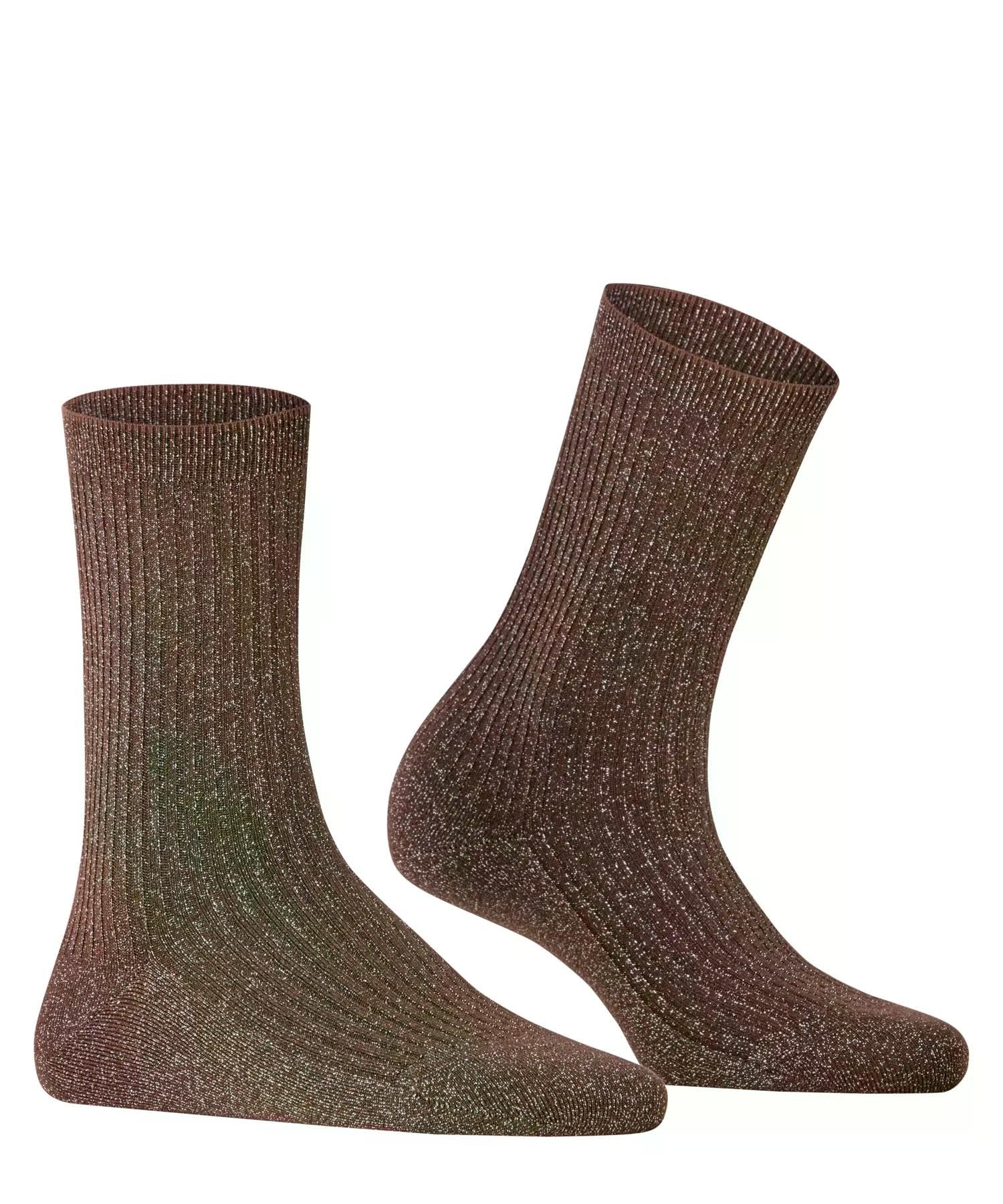 falke-shiny-rib-socken-dark-brown-39-42-viskose-ripp image 3