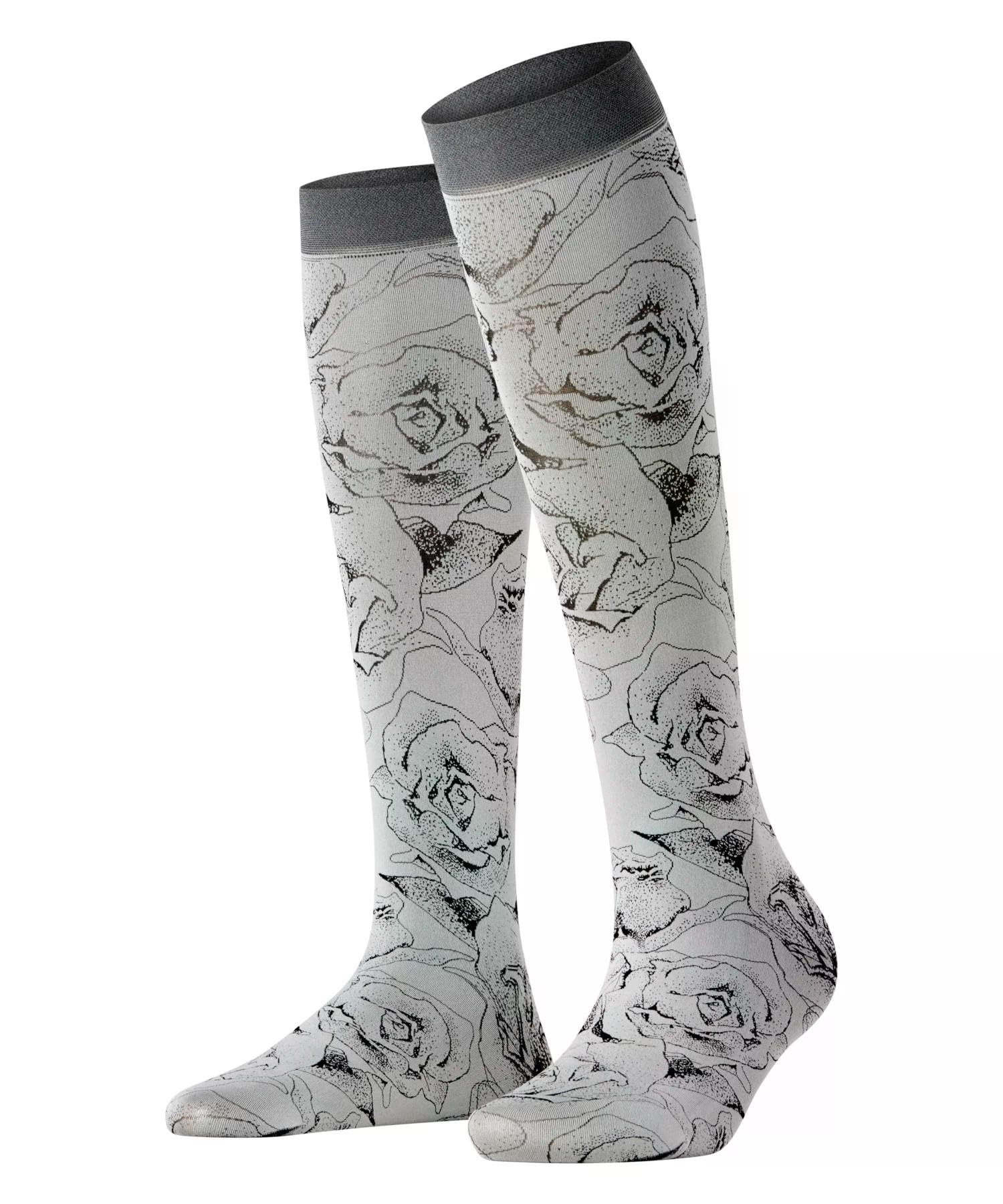 falke-rose-brush-kniestr-mpfe-silver-3462-grau-seidenglatt image 8