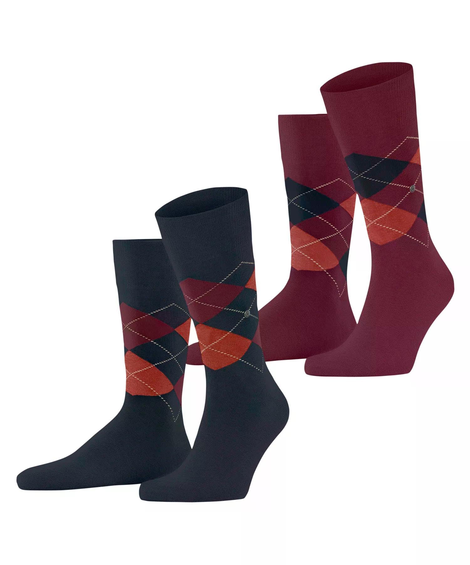 burlington-everyday-argyle-herrensocken-baumwolle-gr-n-2er image 8
