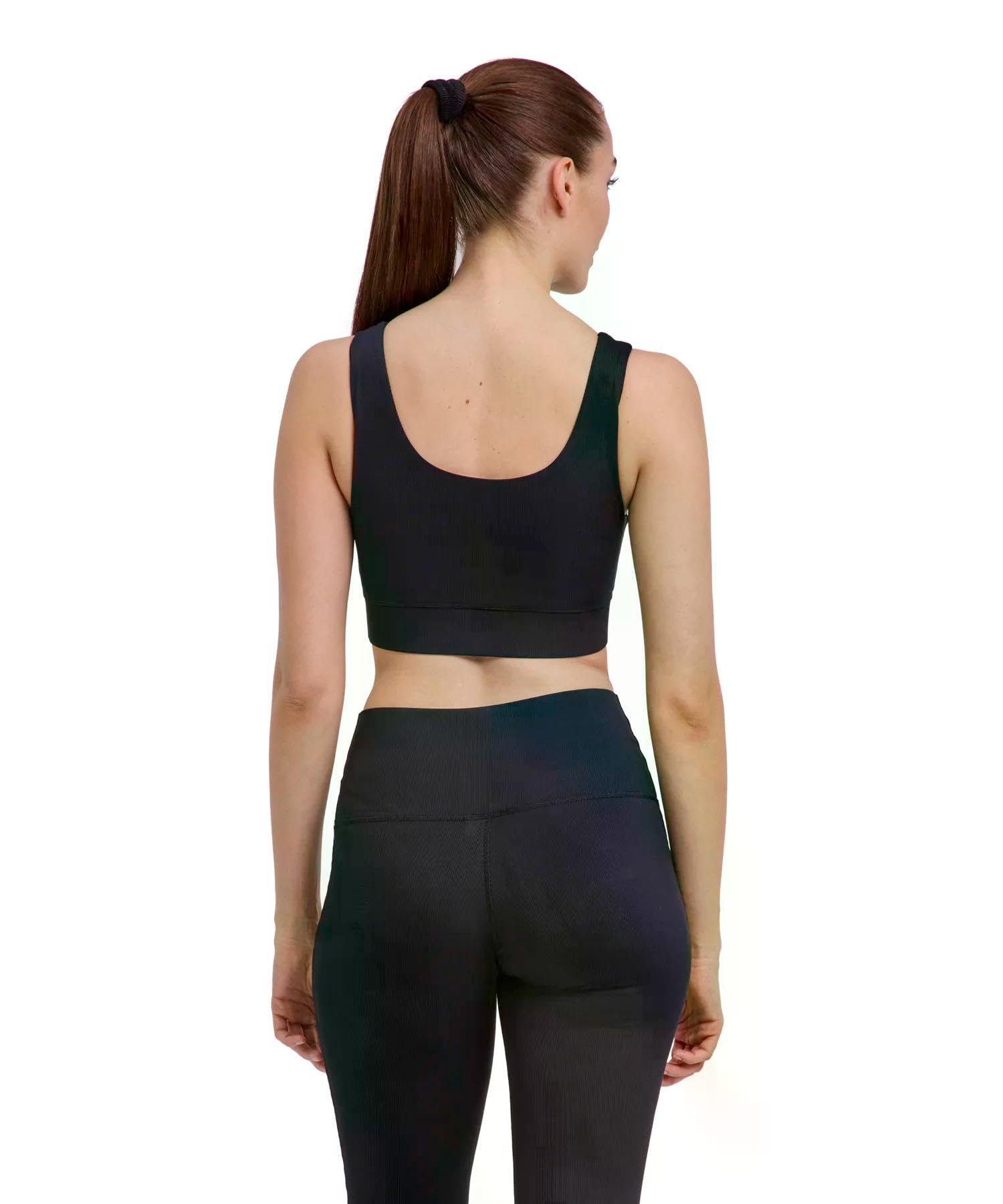 falke-madison-studio-sport-bh-damen-schwarz-niedriger-halt image 2