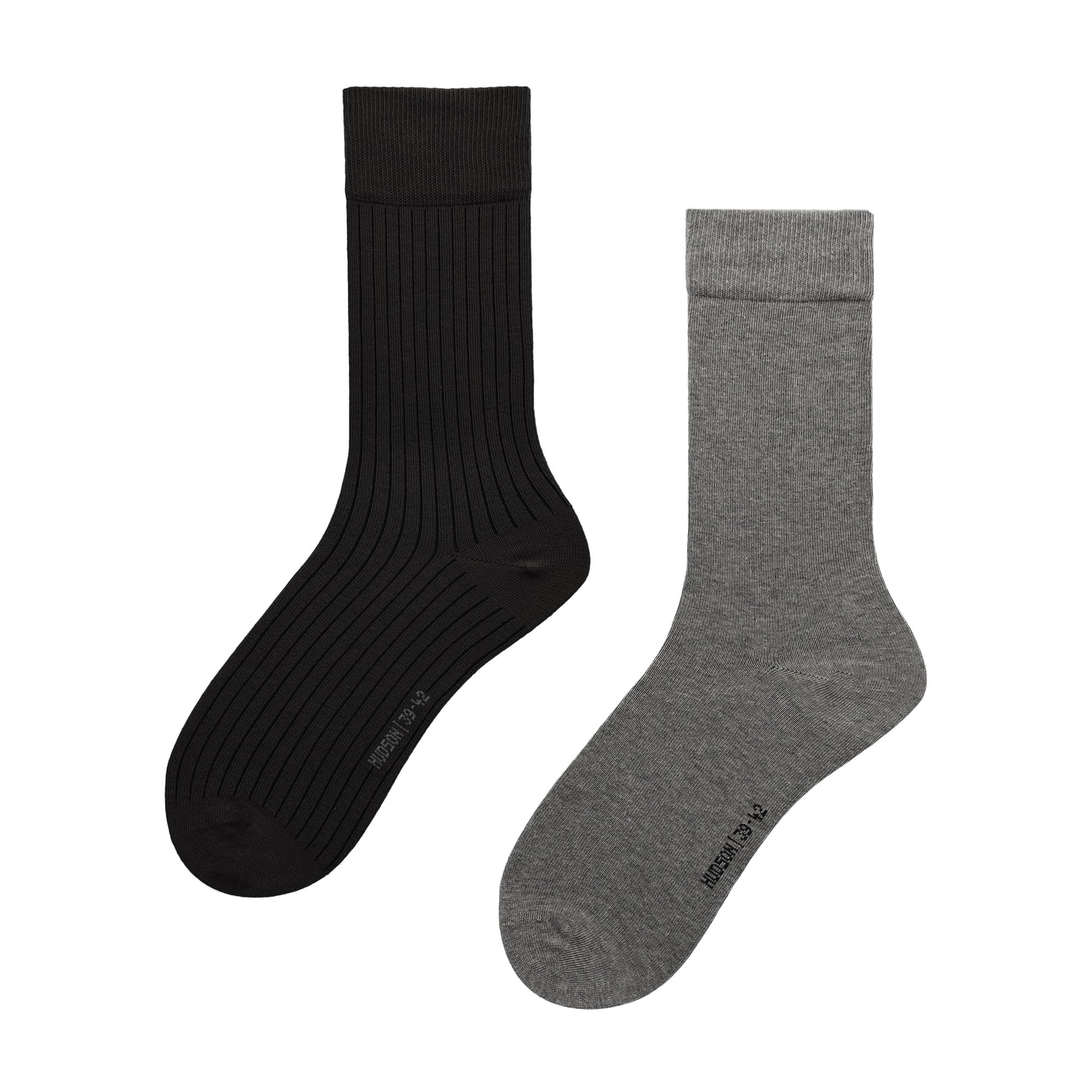 hudson-relax-playful-rib-socken-herren-schwarz-39-42-2er-pack image 1