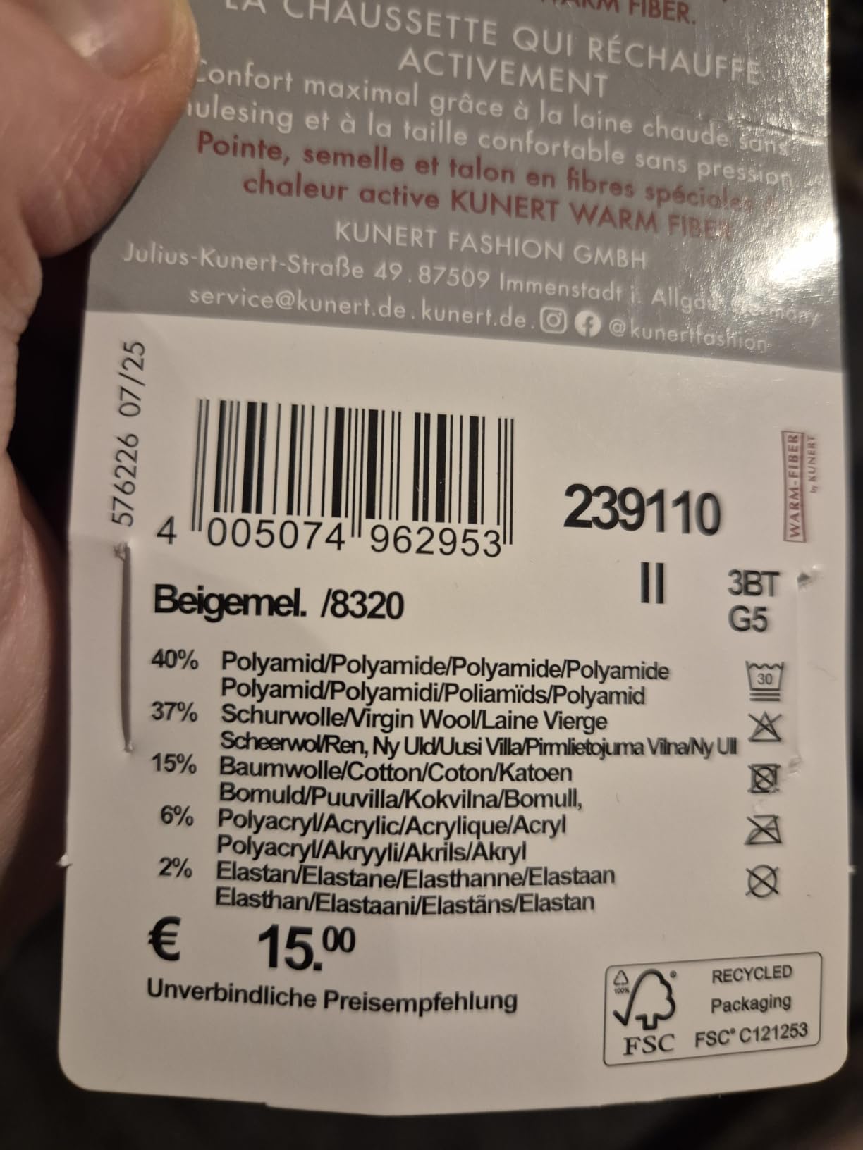 Richtig warm