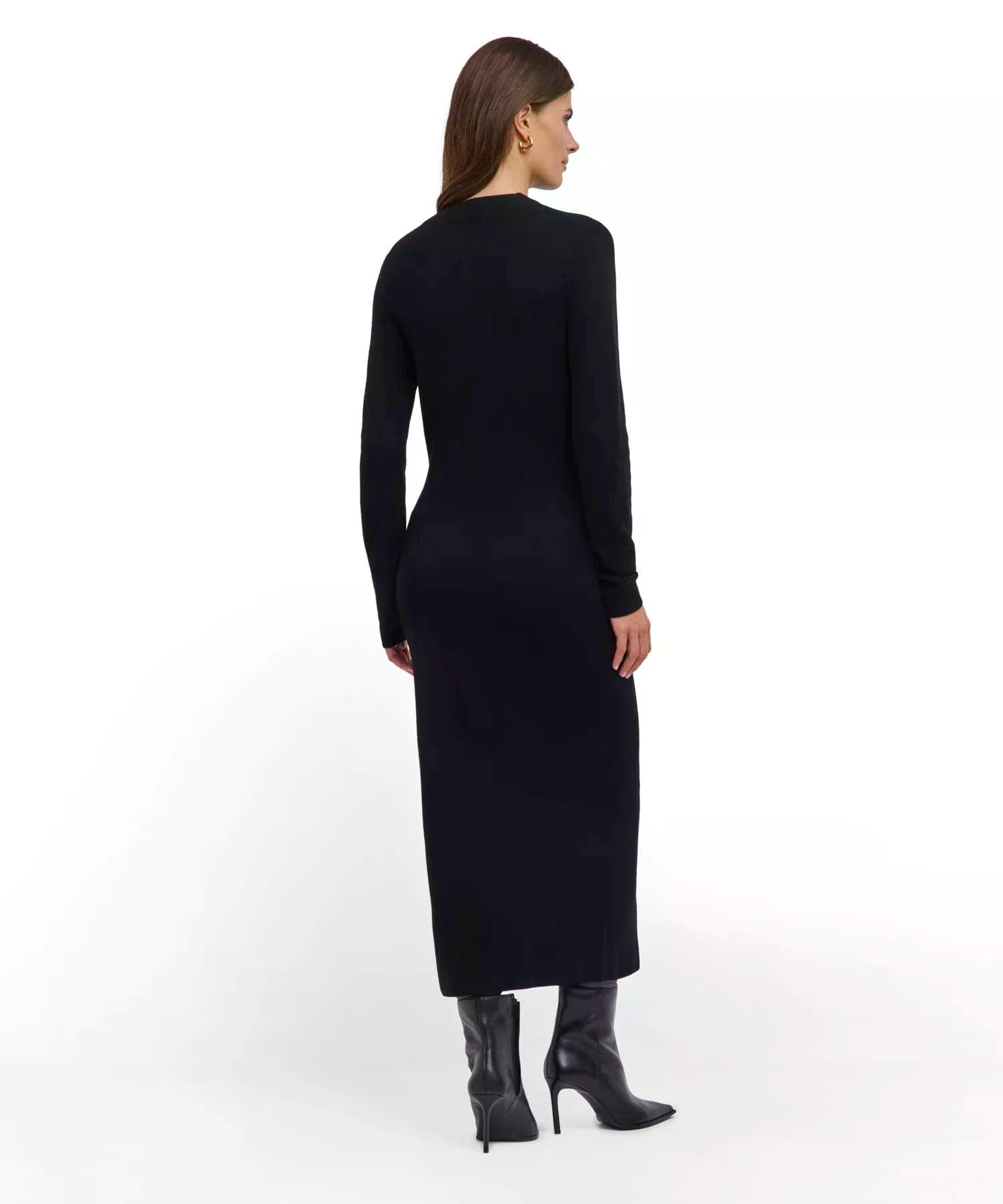 falke-favorites-ultrafine-kleid-schwarz-merinowolle image 2