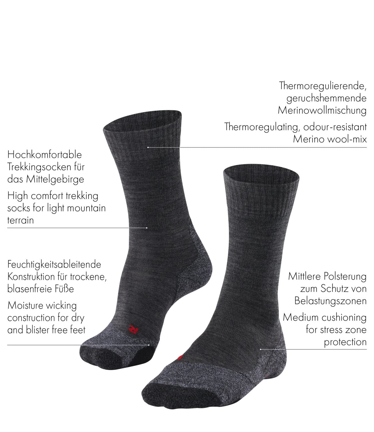 falke-tk2-wandersocken-merinowolle-beige-natural-1-paar image 4
