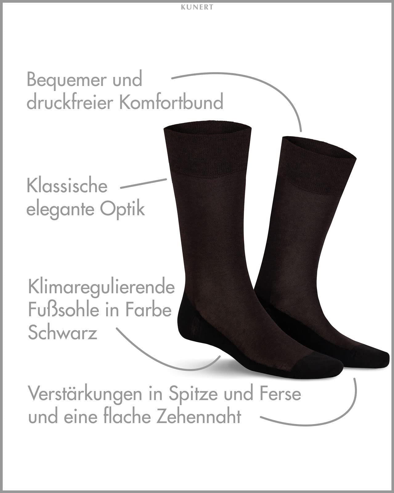 kunert-george-socken-herren-klimaregulierend-funktionssohle image 2