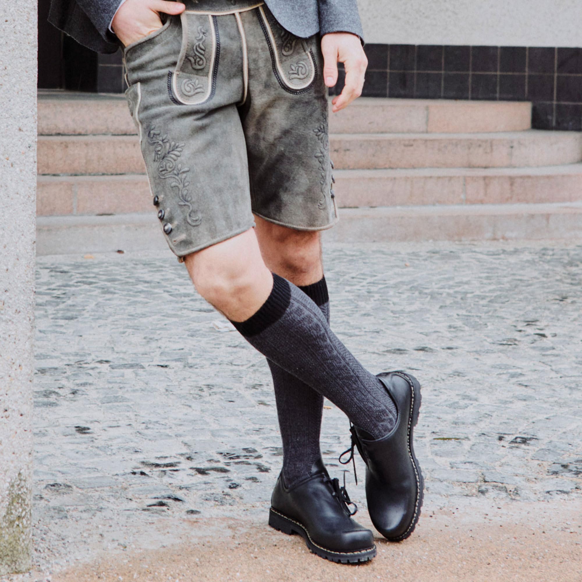 kunert-gary-heritage-socks-kniestr-mpfe-anthra-mel-43-46-merino image 3