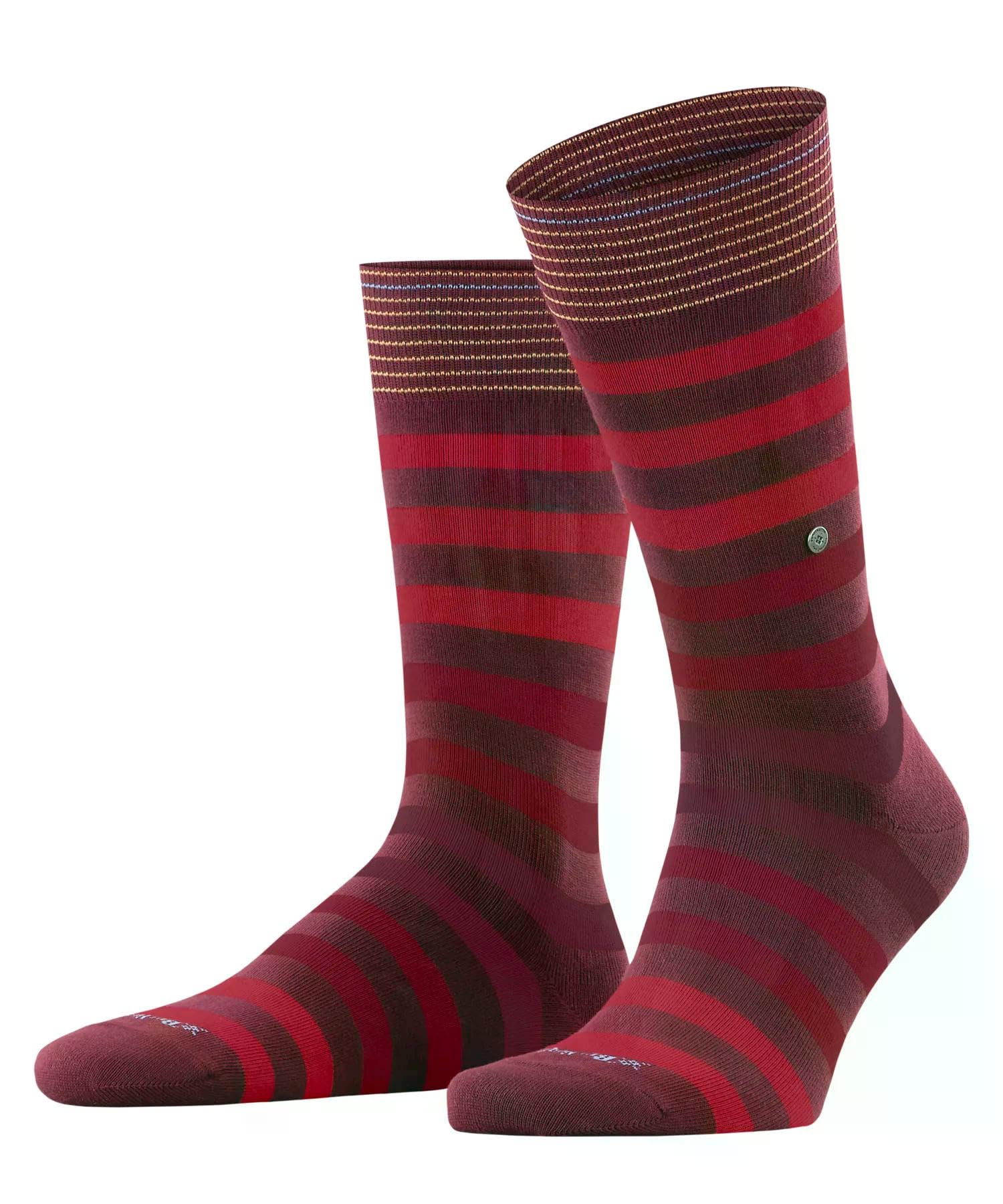 burlington-blackpool-socken-burgund-baumwolle-blockstreifen image 8