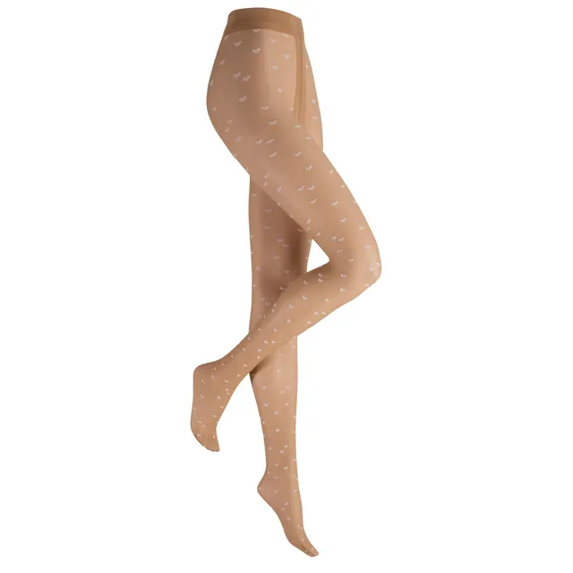 hudson-simply-love-strumpfhose-herzen-schwarz-semi-blickdicht image 1