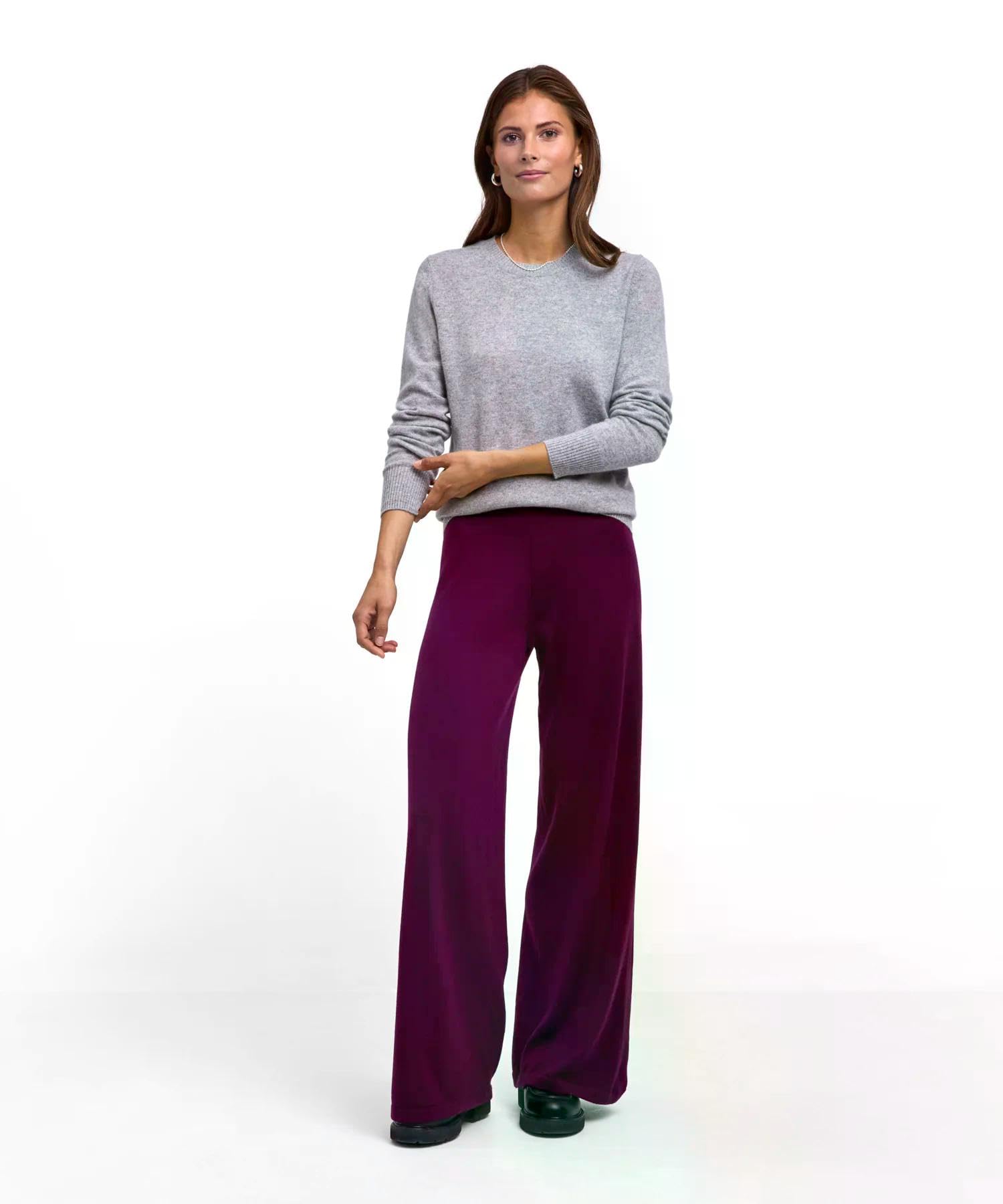 falke-luxury-classic-crew-neck-pullover-grau-kaschmir image 3