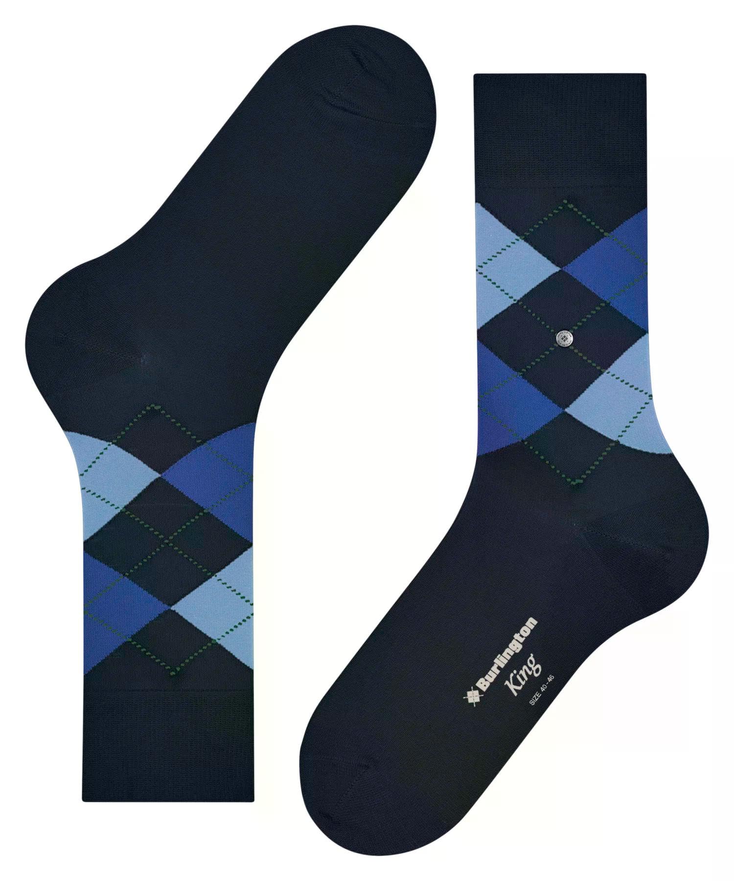 burlington-king-herren-socken-marine-40-46-argyle-baumwolle image 6
