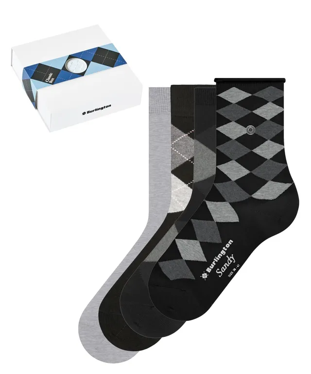 burlington-classic-box-damen-socken-grau-4-paar-bio-baumwolle image 1