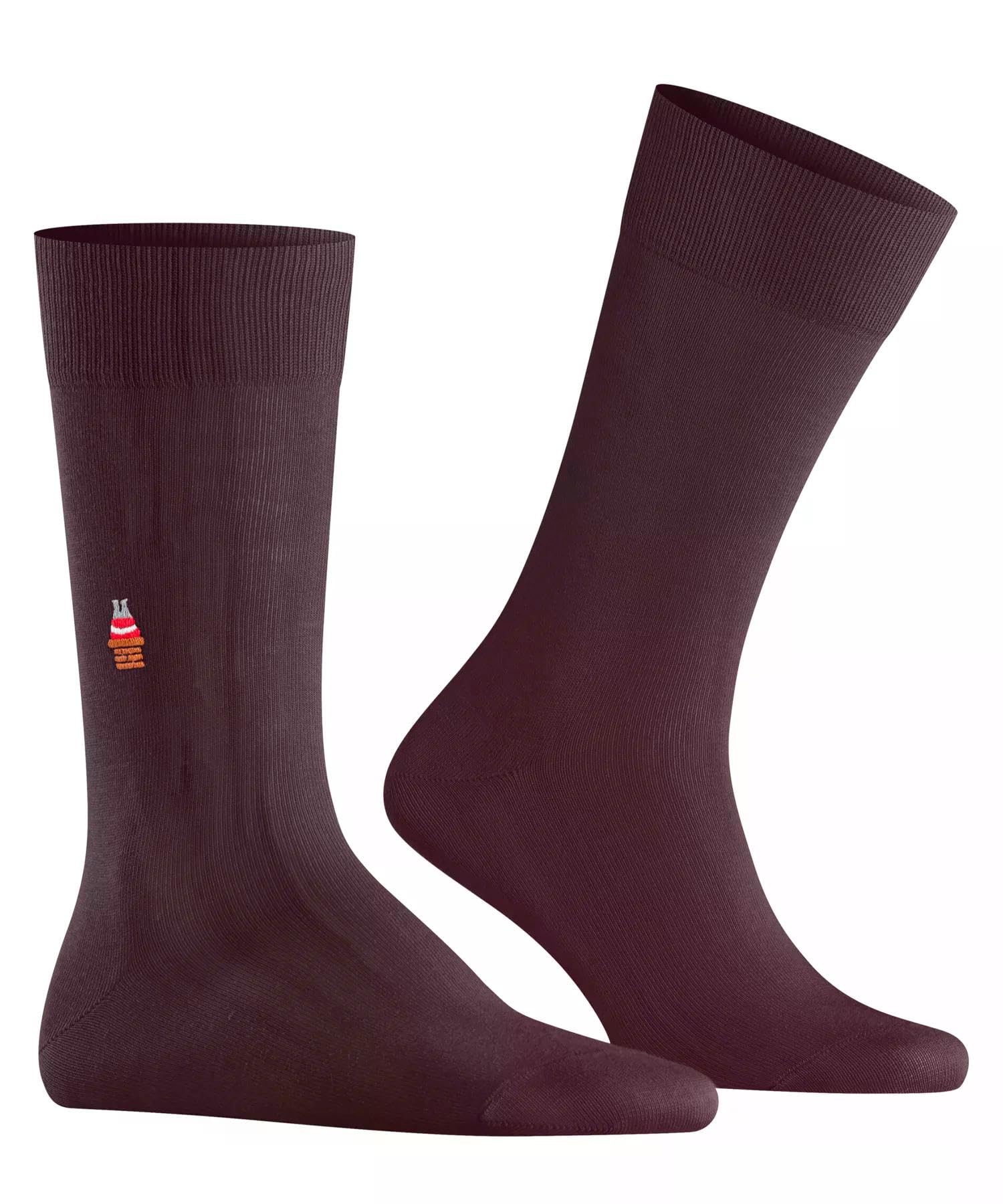 burlington-brit-style-socken-herren-rot-chianti-baumwolle image 1