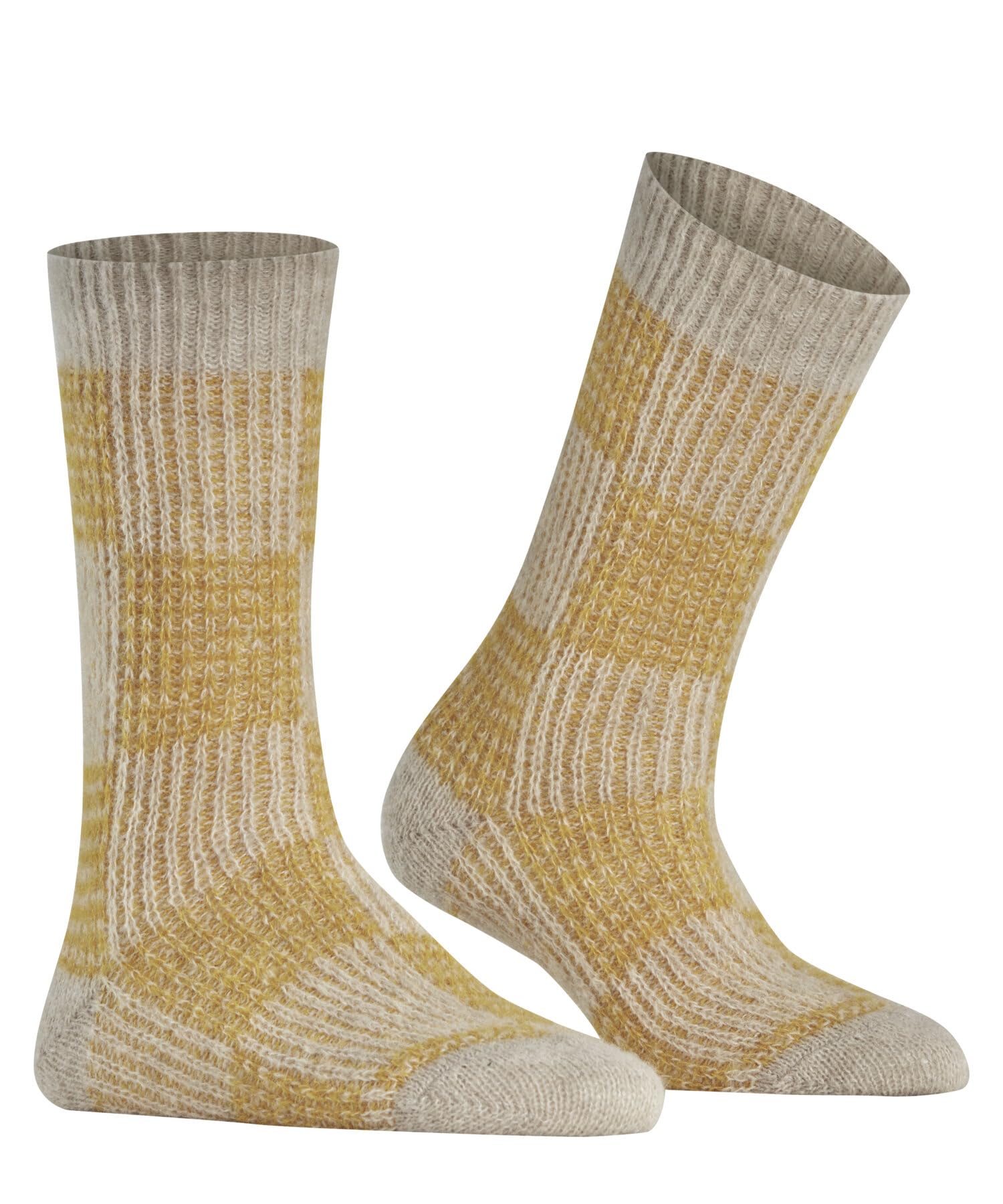 burlington-buffalo-check-bootsocken-beige-ginger-karo image 3