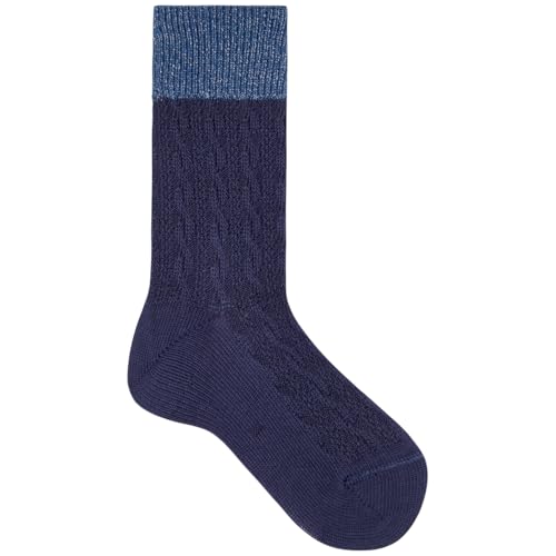 kunert-wool-care-winter-plait-damensocken-blau-35-38-zopf image 2