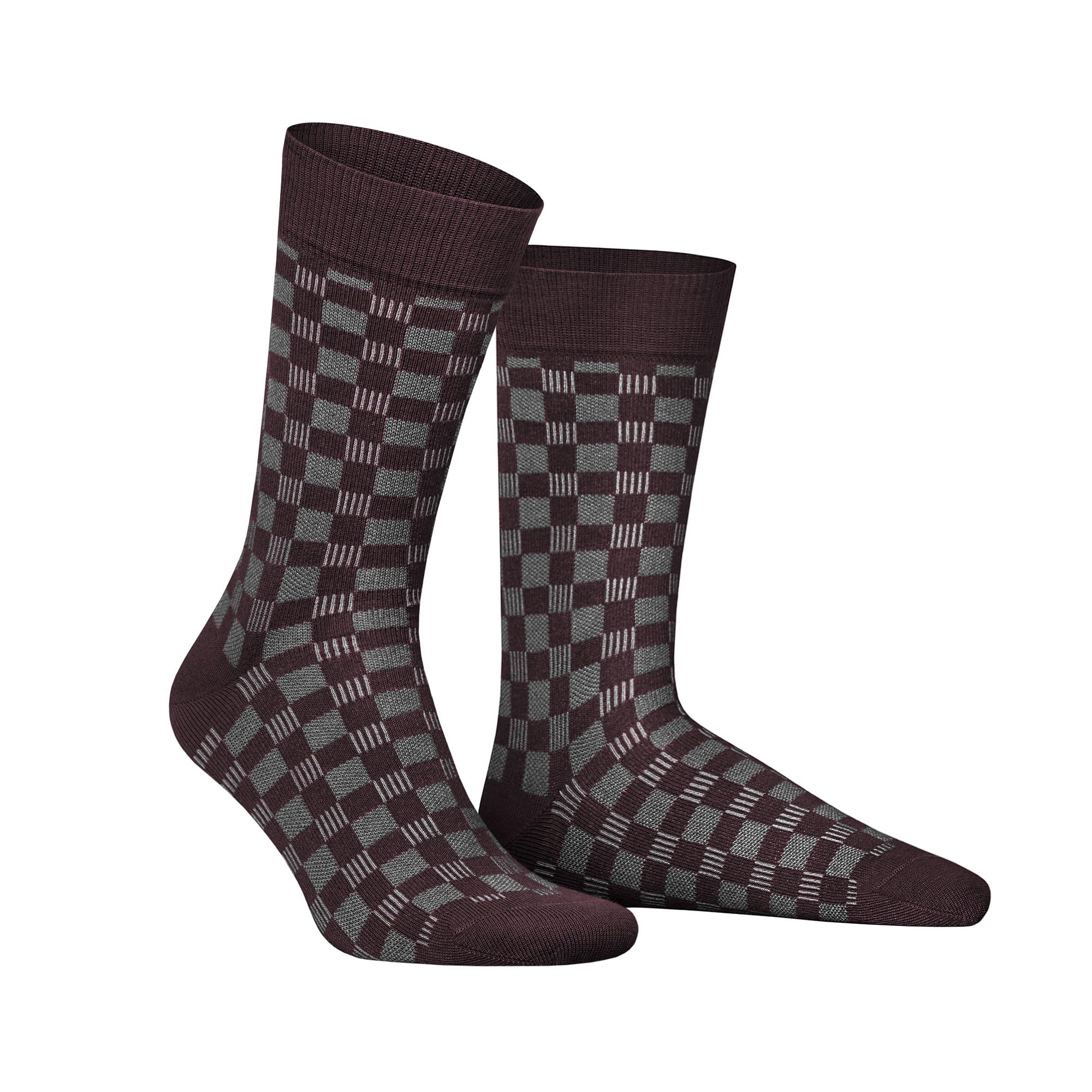 hudson-only-board-herrensocken-marineblau-43-46-schachbrett image 2