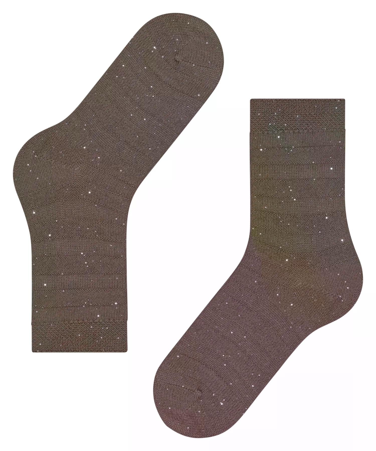 falke-family-sparkle-stripes-socken-braun-wolle-glitzer image 6
