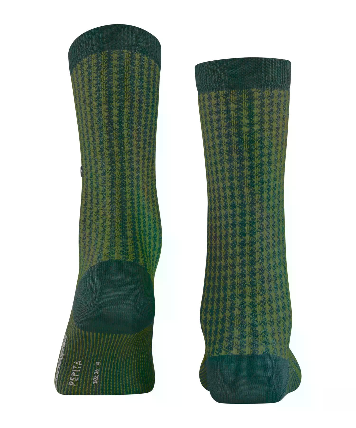 burlington-pepita-socken-gr-n-forest-baumwollmischung-damen image 2