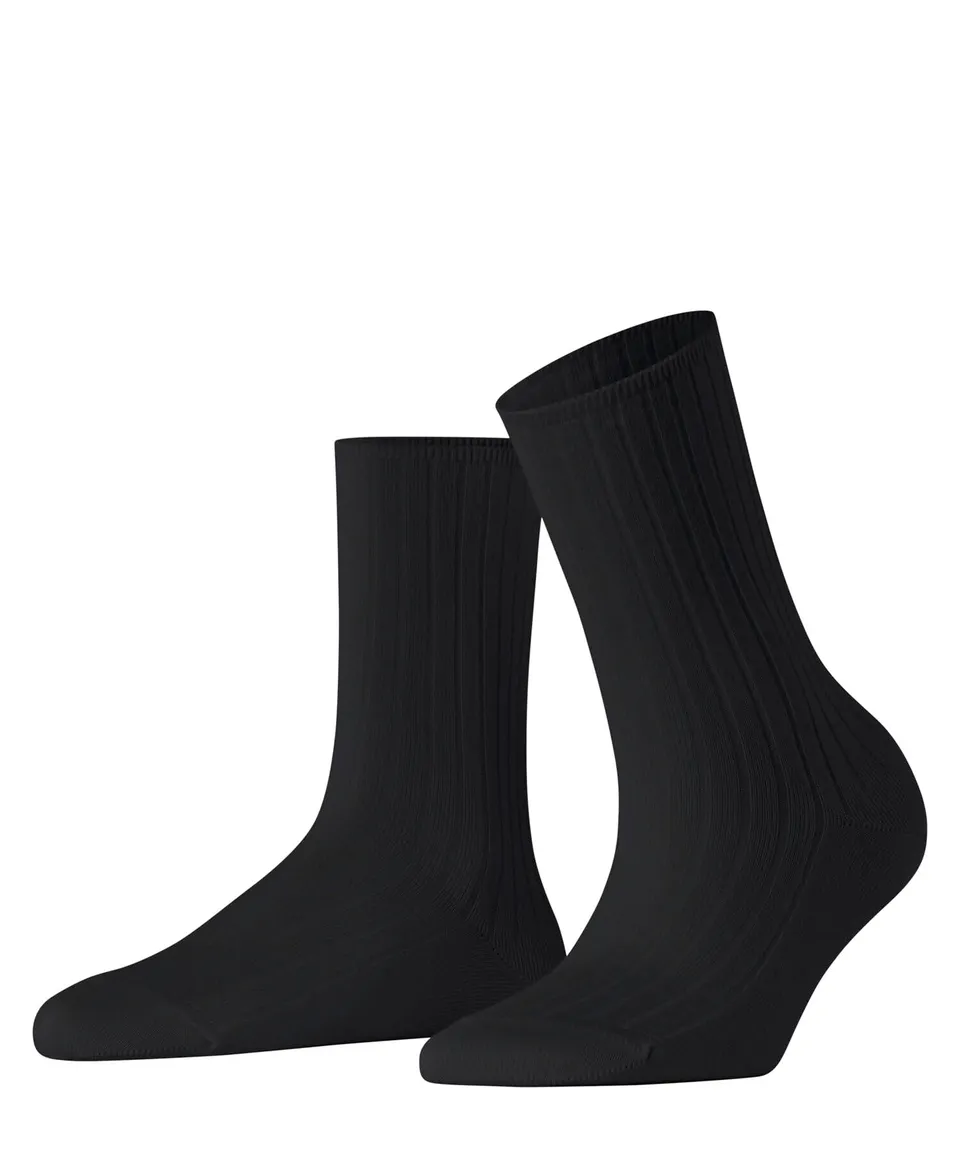 falke-cotton-touch-cotton-rib-socken-schwarz-35-38-baumwolle image 1