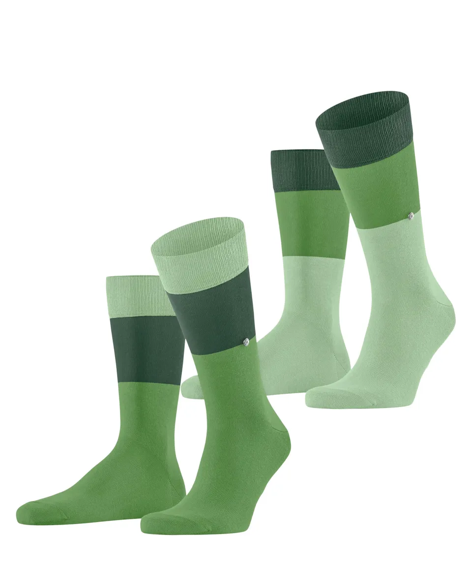 burlington-soho-vibes-magic-mismatch-socken-gr-n-2er-pack image 1