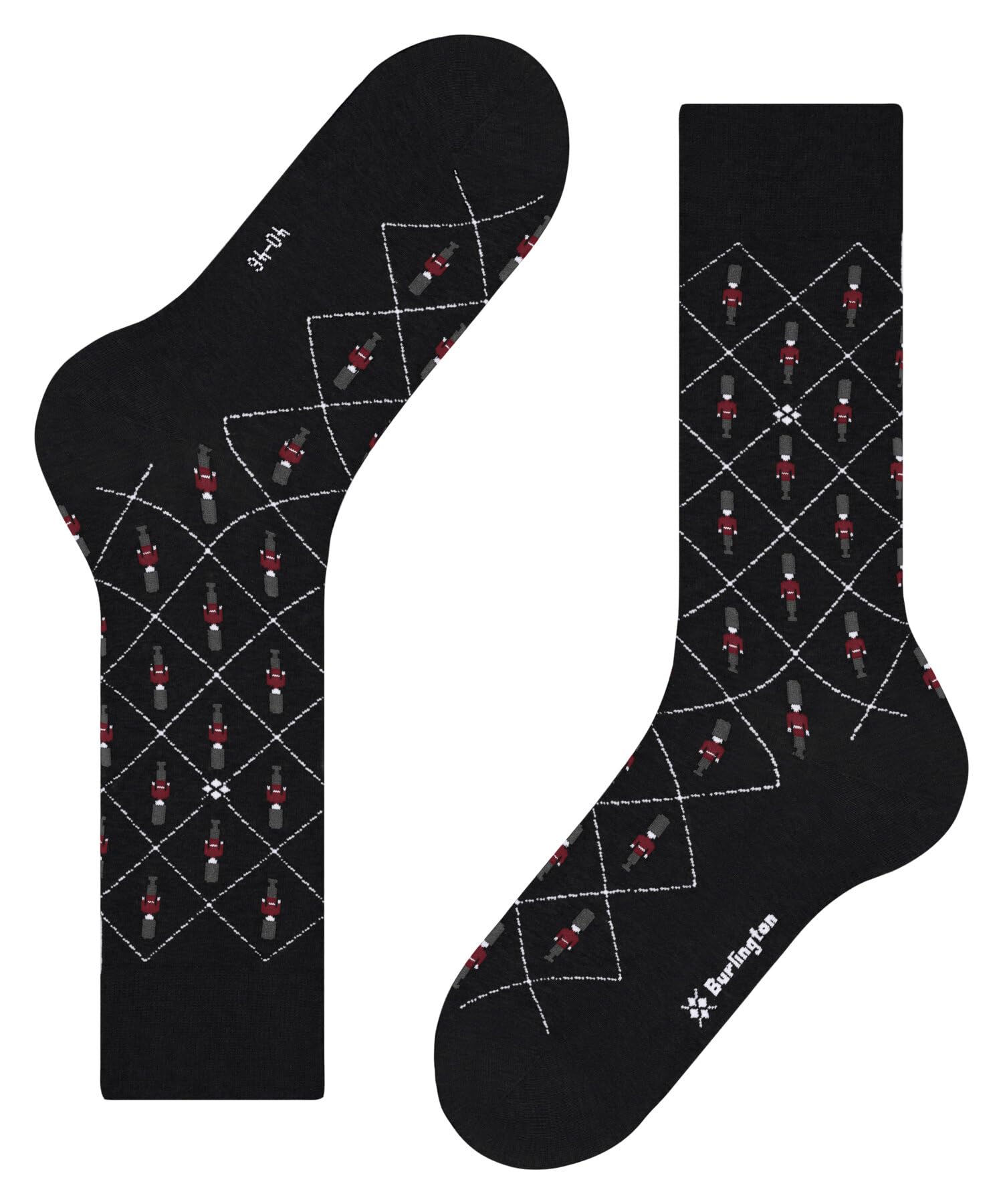 burlington-brit-style-guard-socken-schwarz-baumwolle image 5