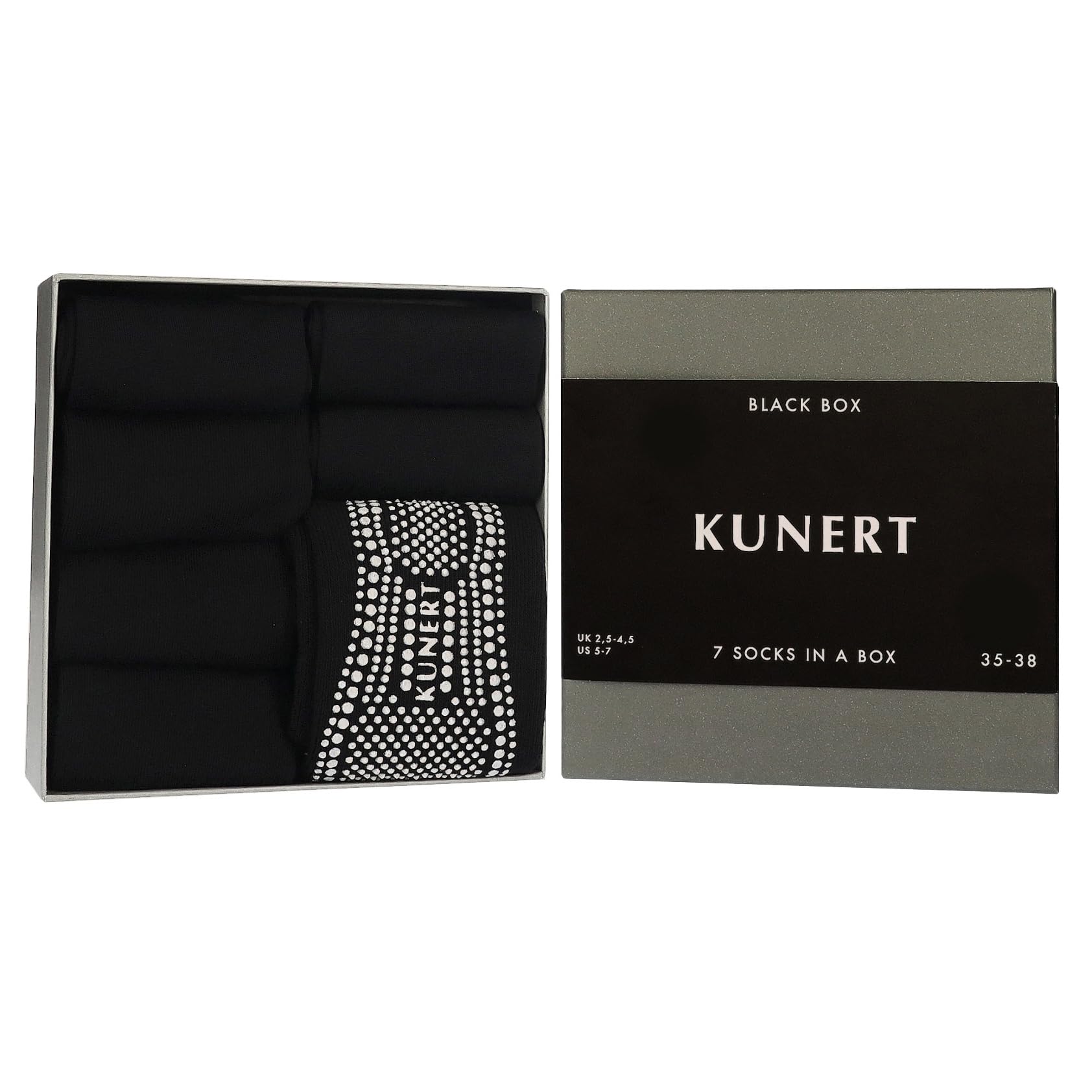 kunert-richard-black-box-socken-schwarz-3er-set-39-42 image 2