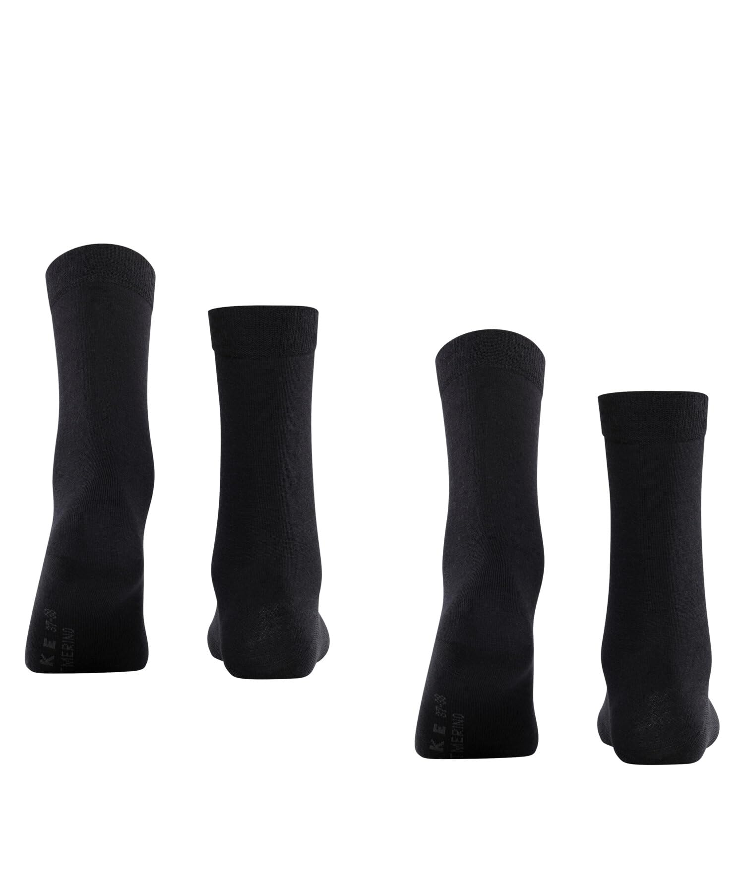falke-softmerino-socken-wolle-2-paar-damen-37-38-schwarz image 2