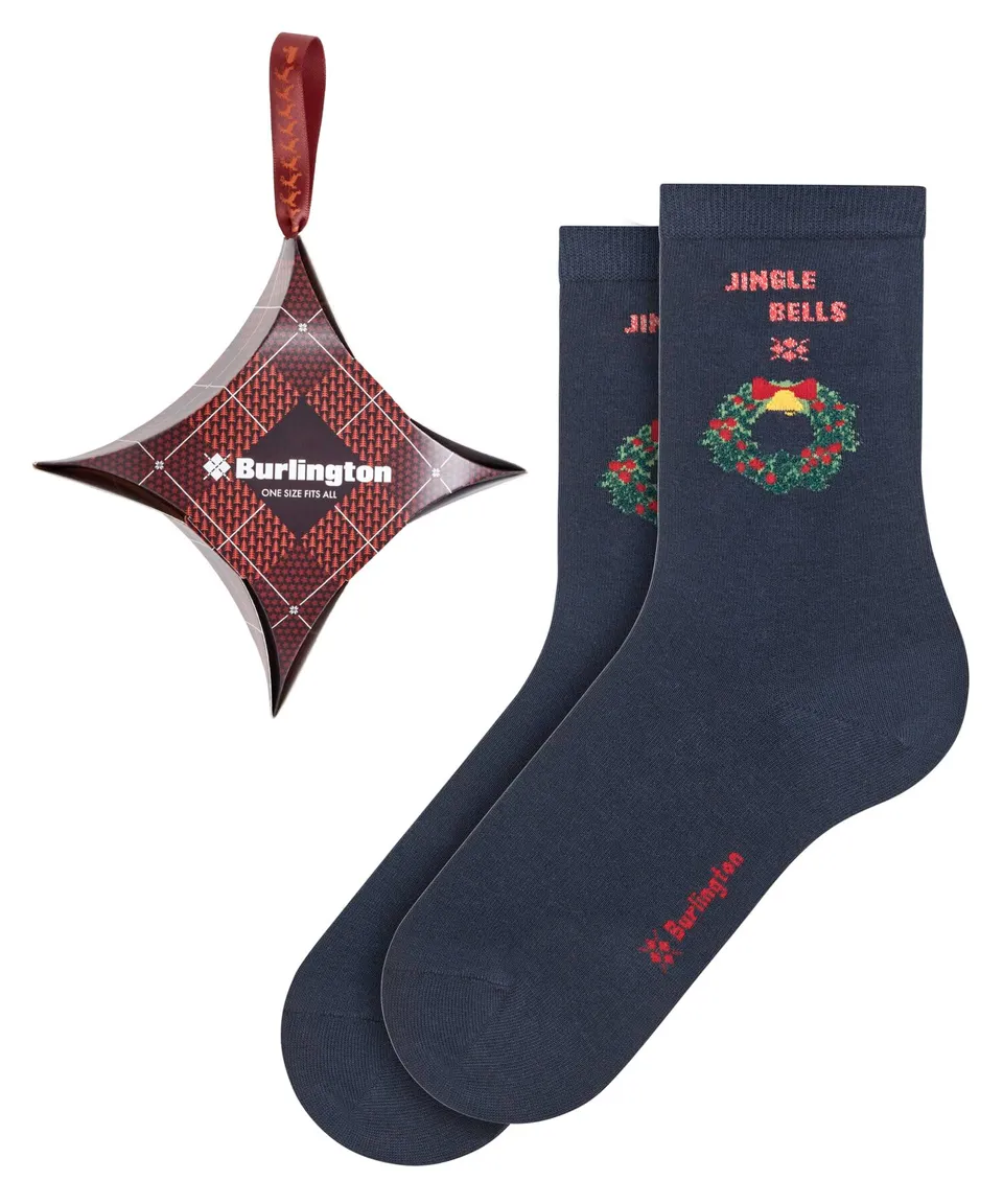 burlington-x-mas-giftset-socken-baumwolle-blau-blue-mix-1-paar image 1