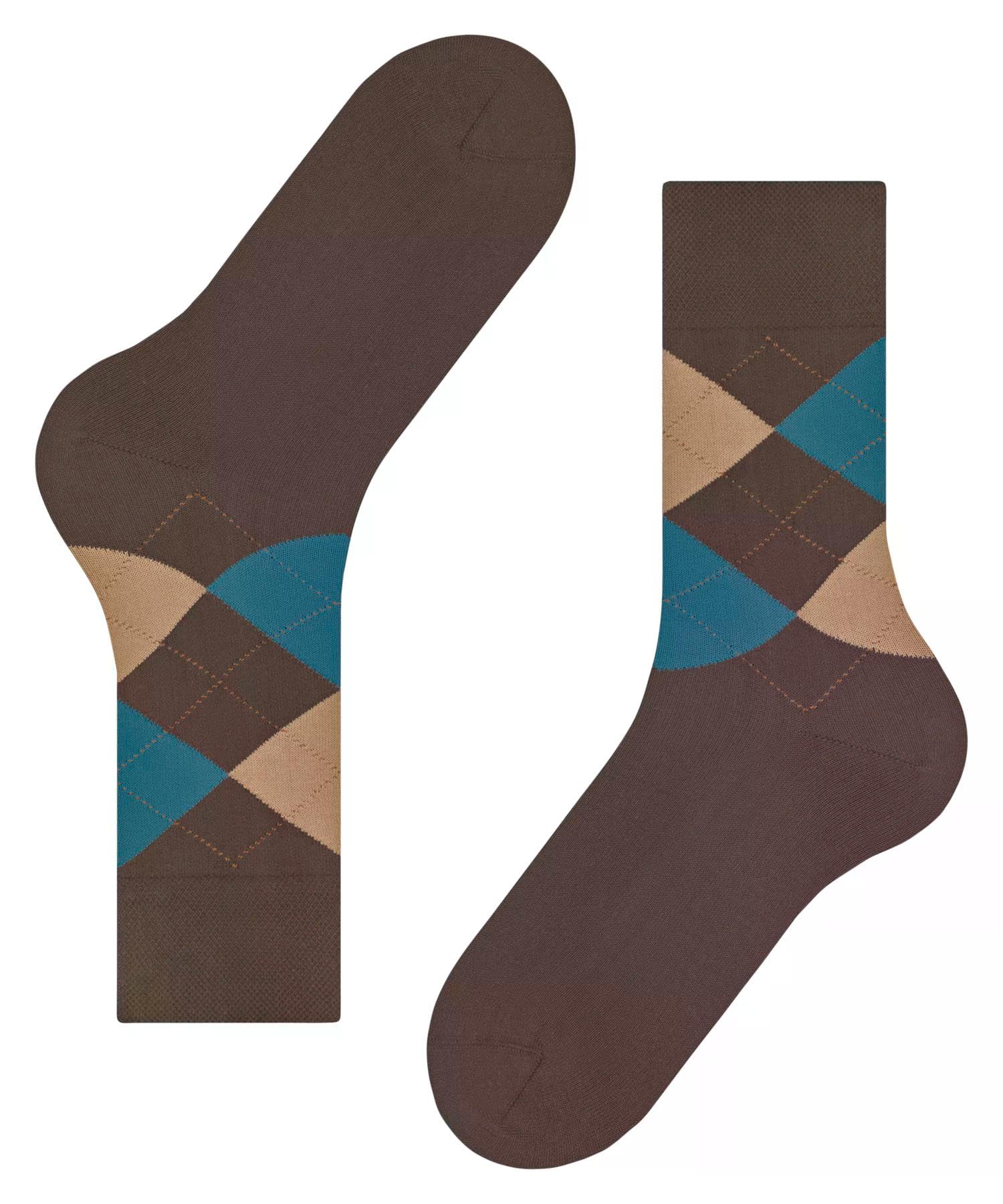 falke-sensitive-argyle-socken-43-46-braun-baumwolle image 5