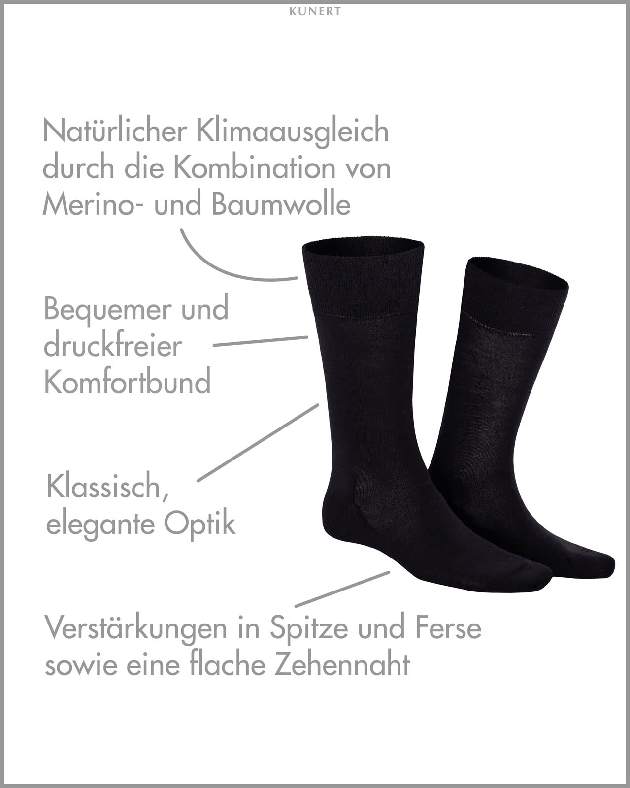 kunert-gary-herren-socken-47-50-klimaregulierend-wolle image 2