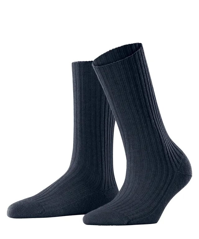 falke-cosy-wool-boot-socken-black-damen image 1