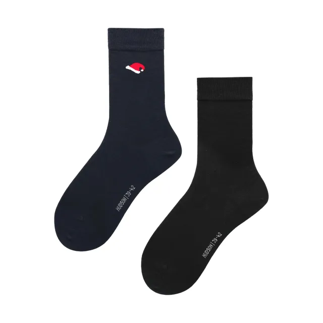 hudson-relax-santa-unisexsocken-schwarz-2er-pack image 1