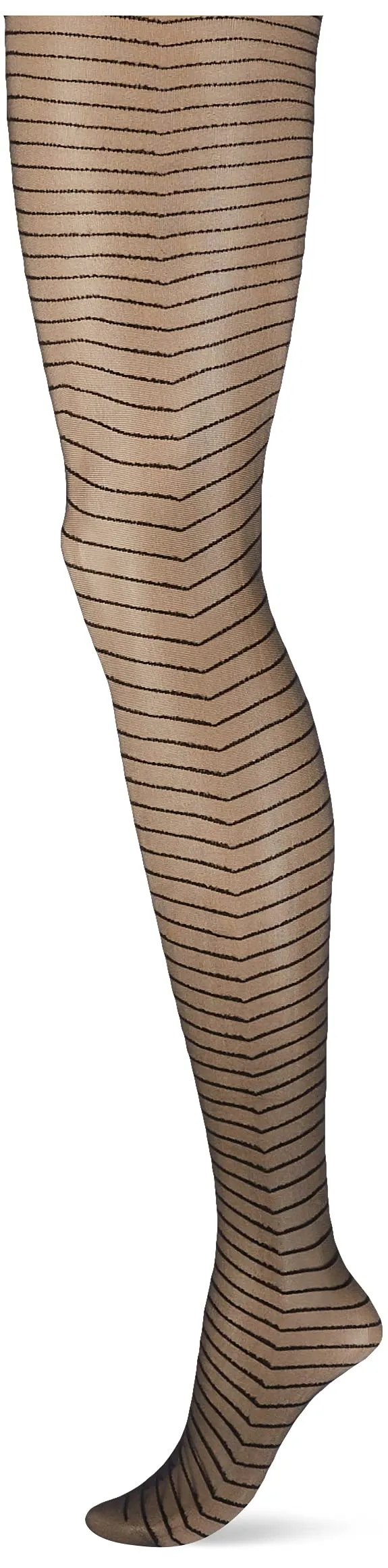 hudson-simply-line-strumpfhose-40-den-schwarz-streifen image 1