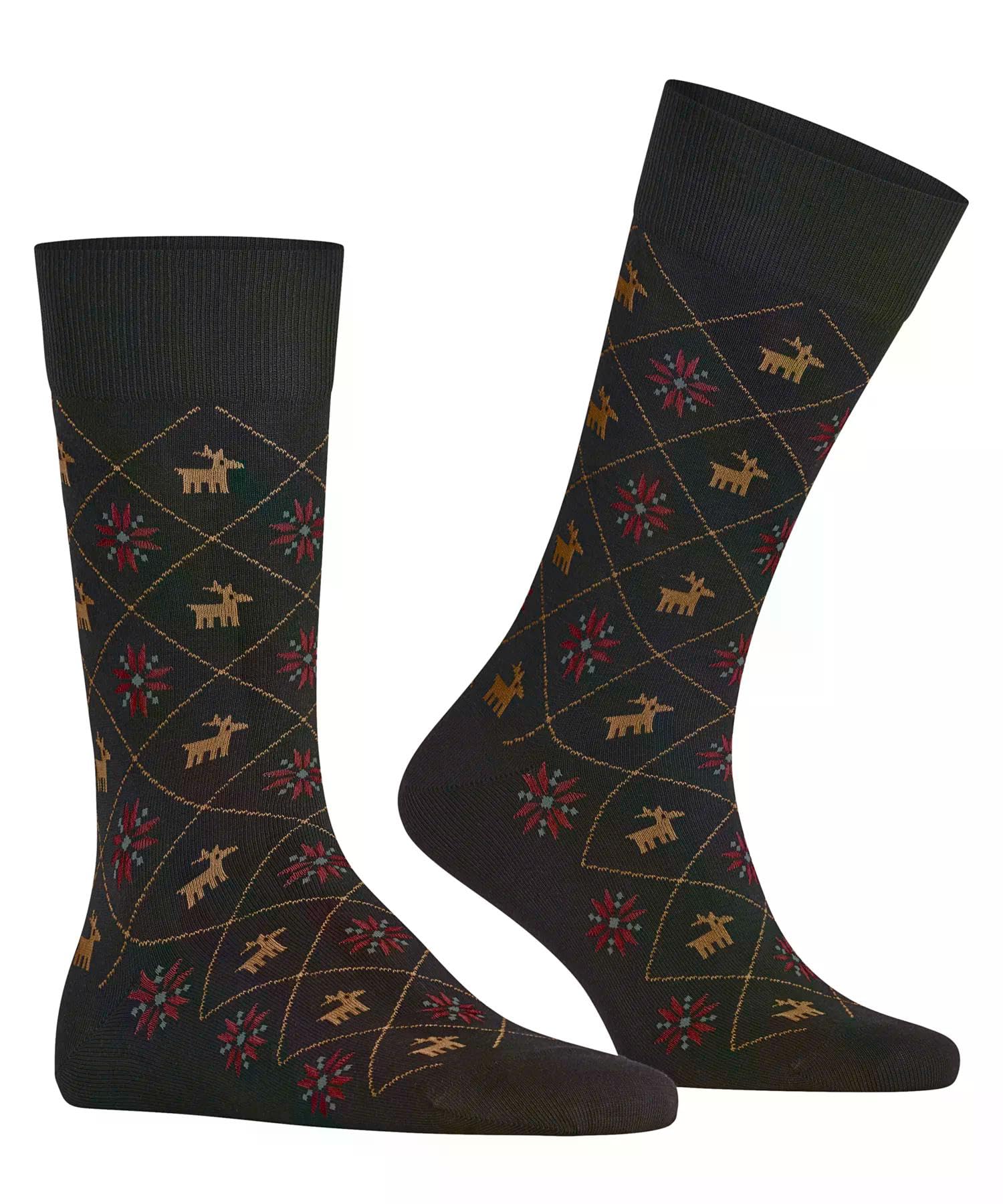 burlington-reindeer-herrensocken-baumwolle-schwarz-rentier image 4