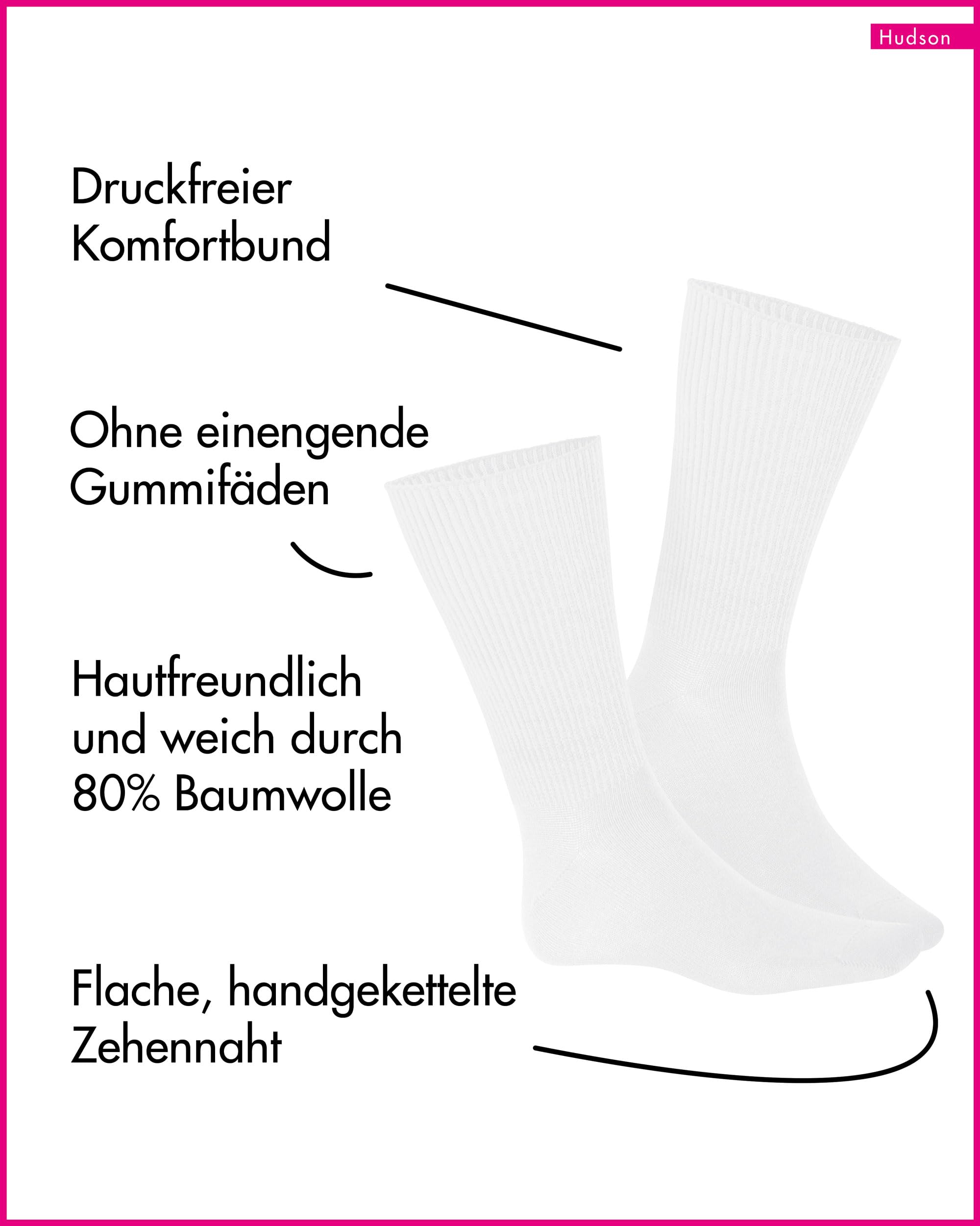 hudson-relax-soft-herren-socken-wei-39-42-druckfrei image 2