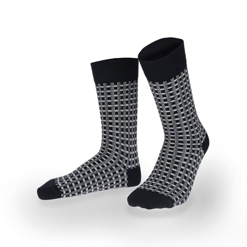 hudson-only-link-fashion-socke-herren-schwarz-39-42-karo image 8