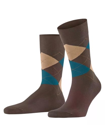 falke-sensitive-argyle-socken-43-46-braun-baumwolle image 6