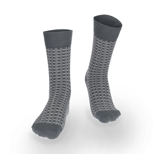 hudson-only-link-herrensocken-denim-blue-kariert image 7