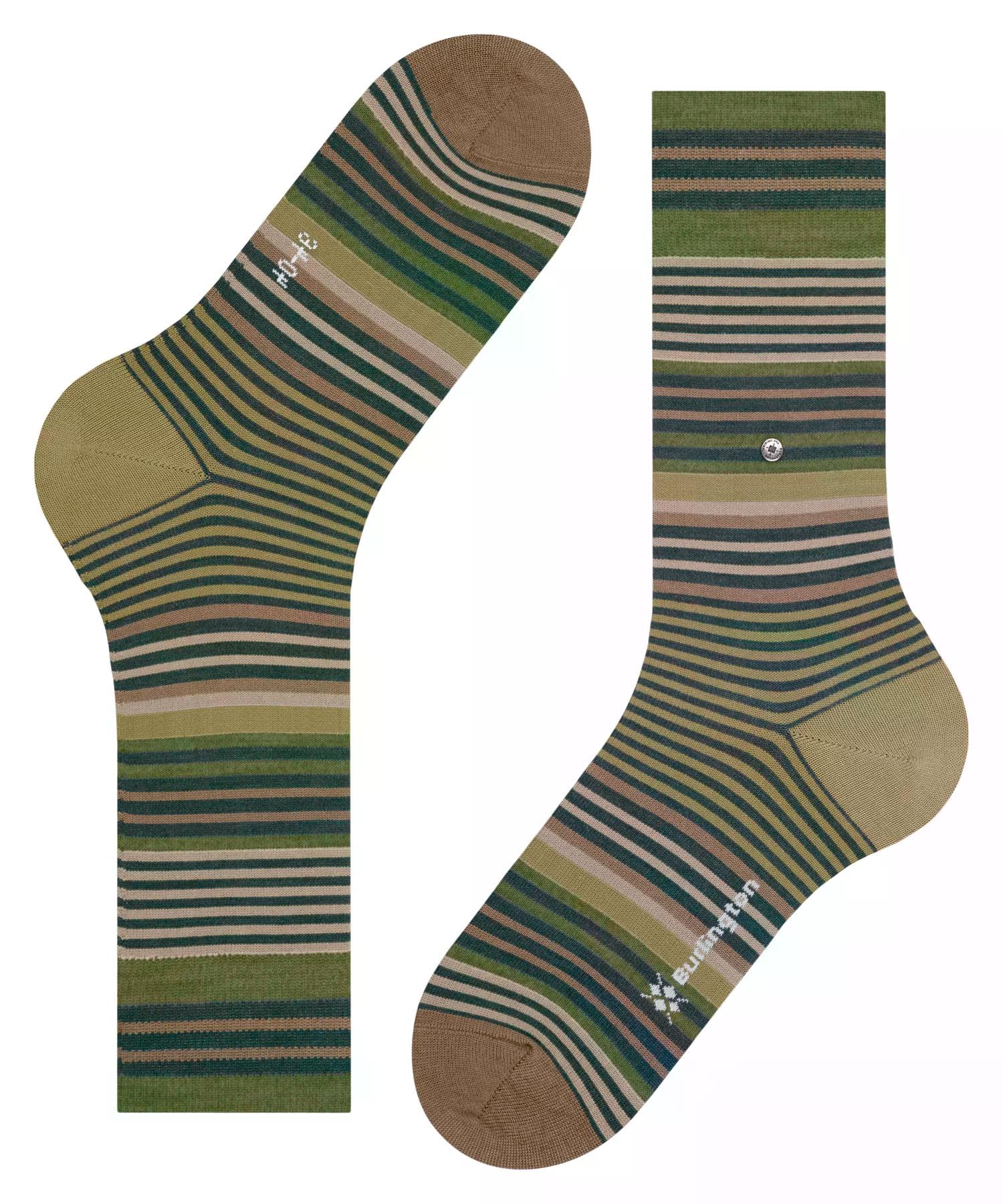 burlington-stripe-herren-socken-wolle-gr-n-forest-7450 image 5