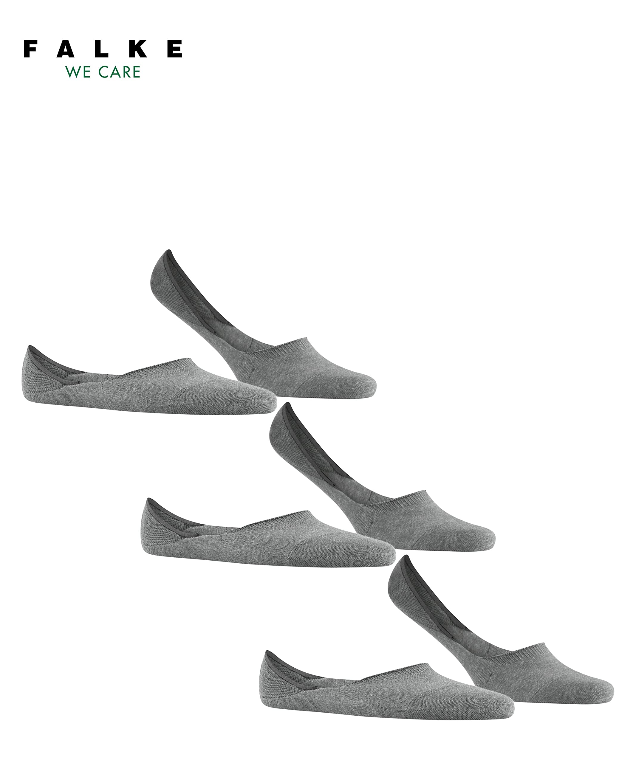falke-step-invisible-medium-cut-f-linge-3-paar-baumwolle image 3