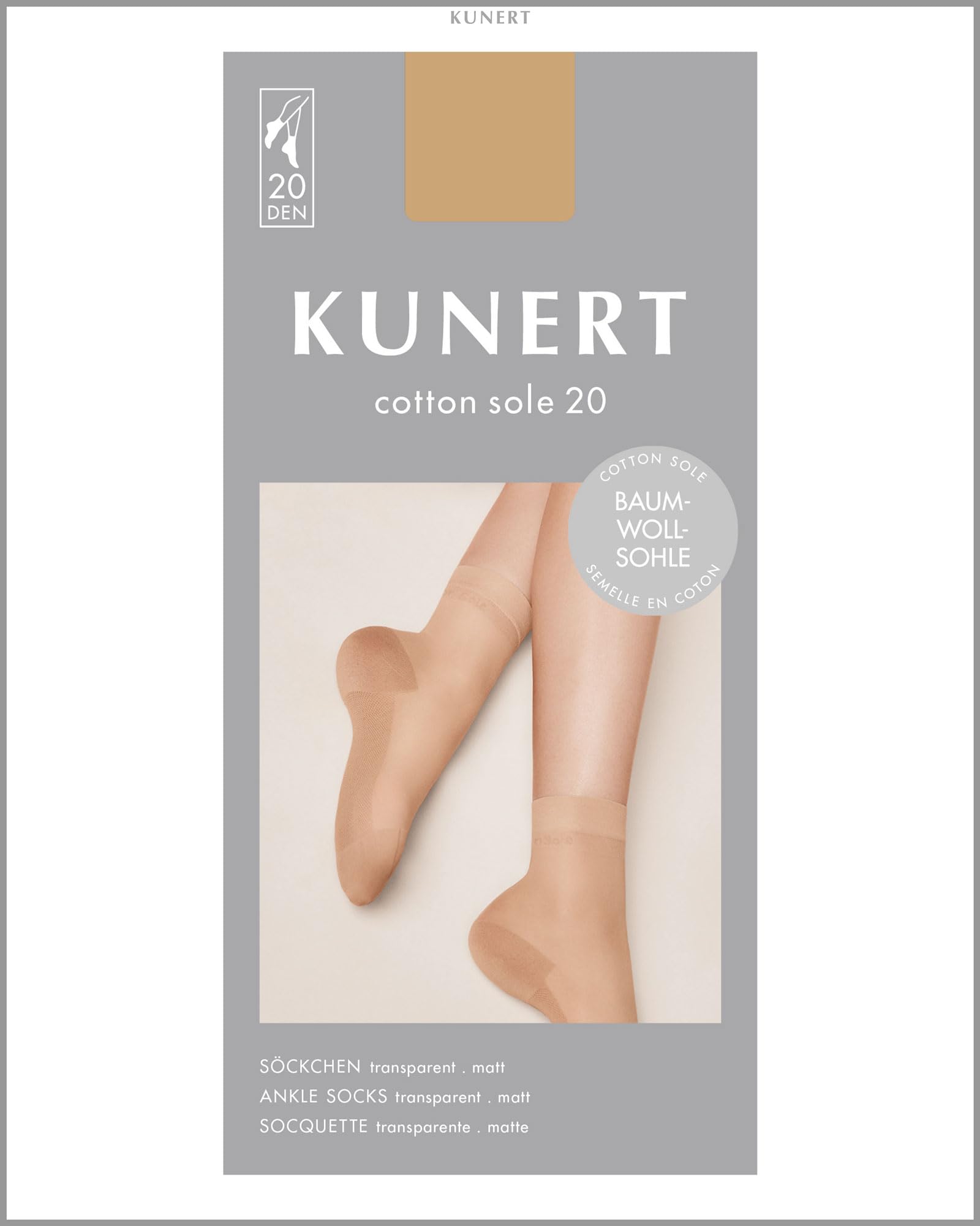 kunert-cotton-sole-20-s-ckchen-schwarz-35-38-baumwollsohle image 4